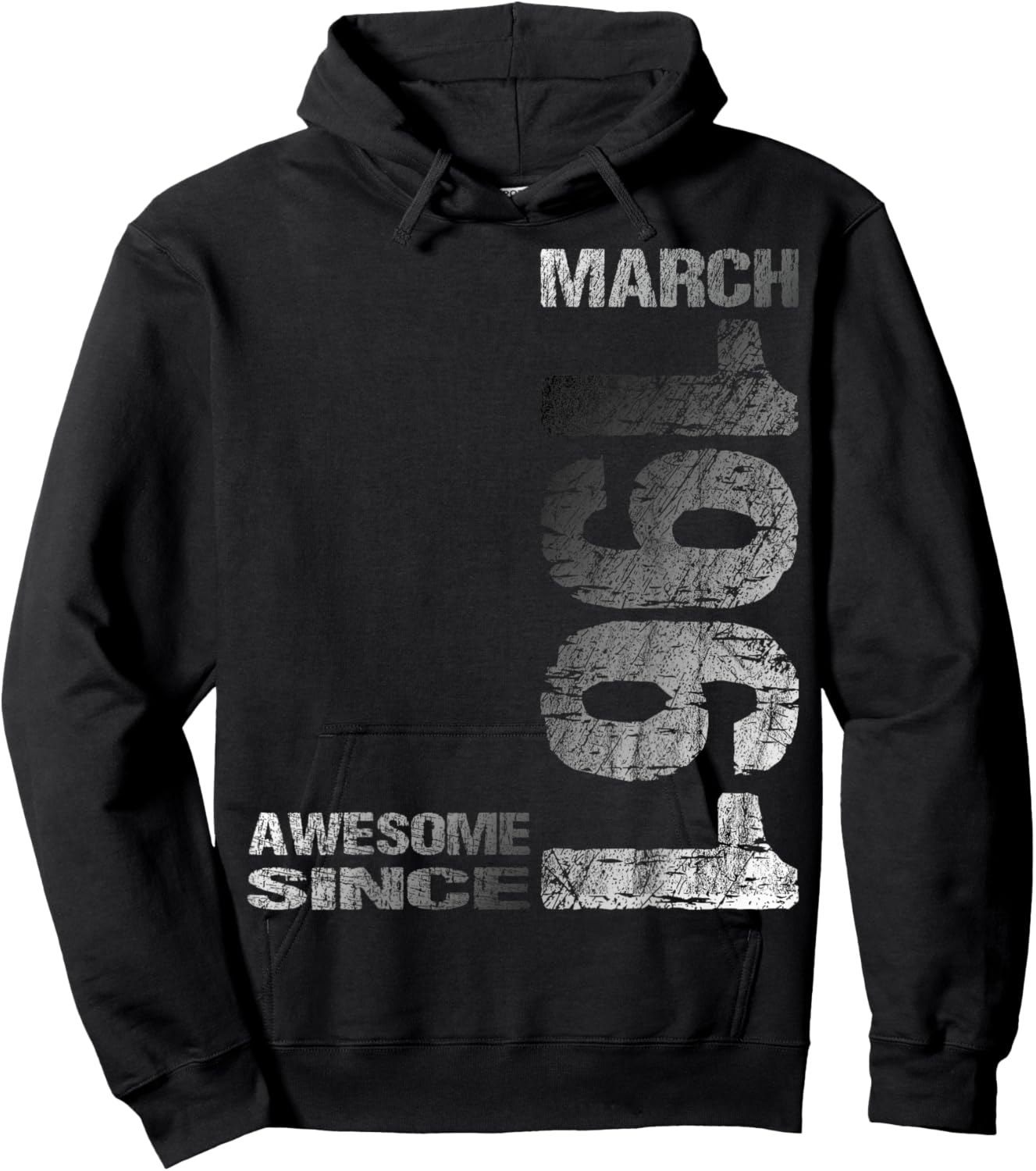 Awesome Since March 1961 Vintage 65. Birthday Hoodie - Hoodie | Black
