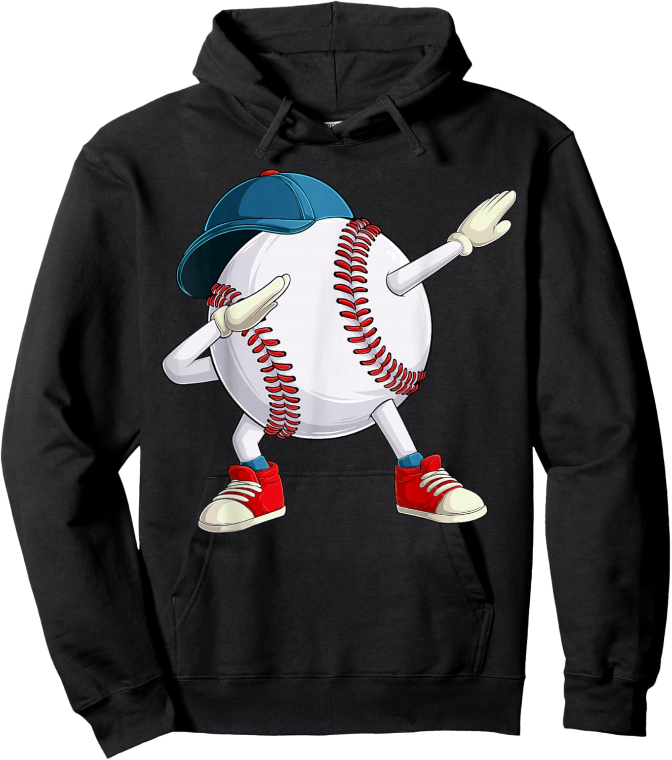 Dabbing Dab Dance Baseball Graphic Boys Girls Women Men Hoodie - Hoodie | Black