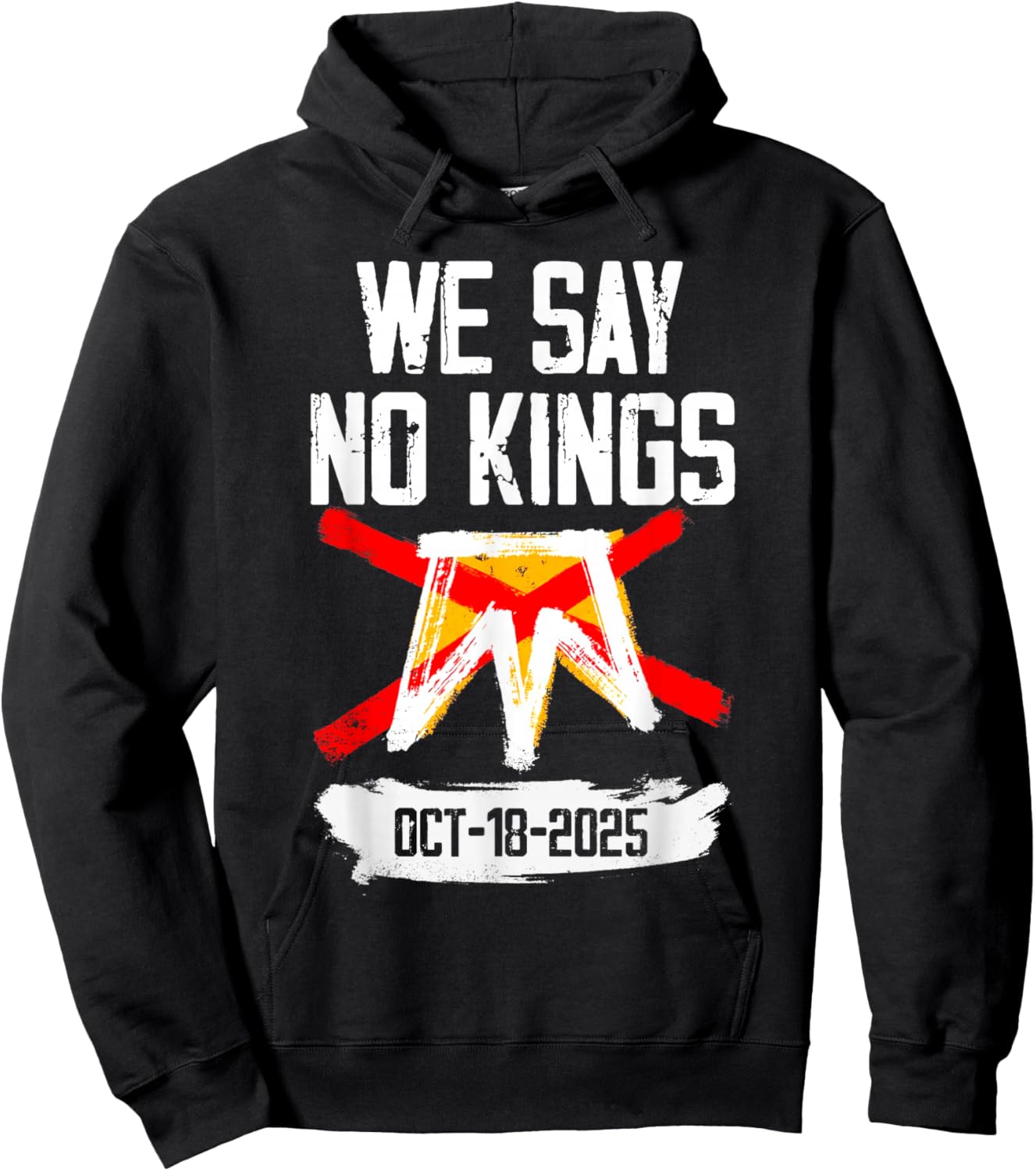 No Kings Day 2.0 Shirt No Kings Protest October 18 Hoodie - Hoodie | Black