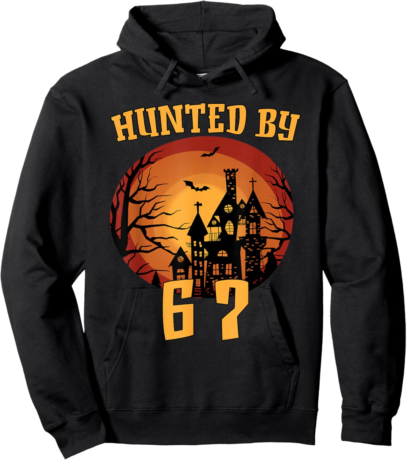 6 7 Halloween 67 Meme six Seven Haunted Gen Alpha Z Spooky Hoodie - Hoodie | Black