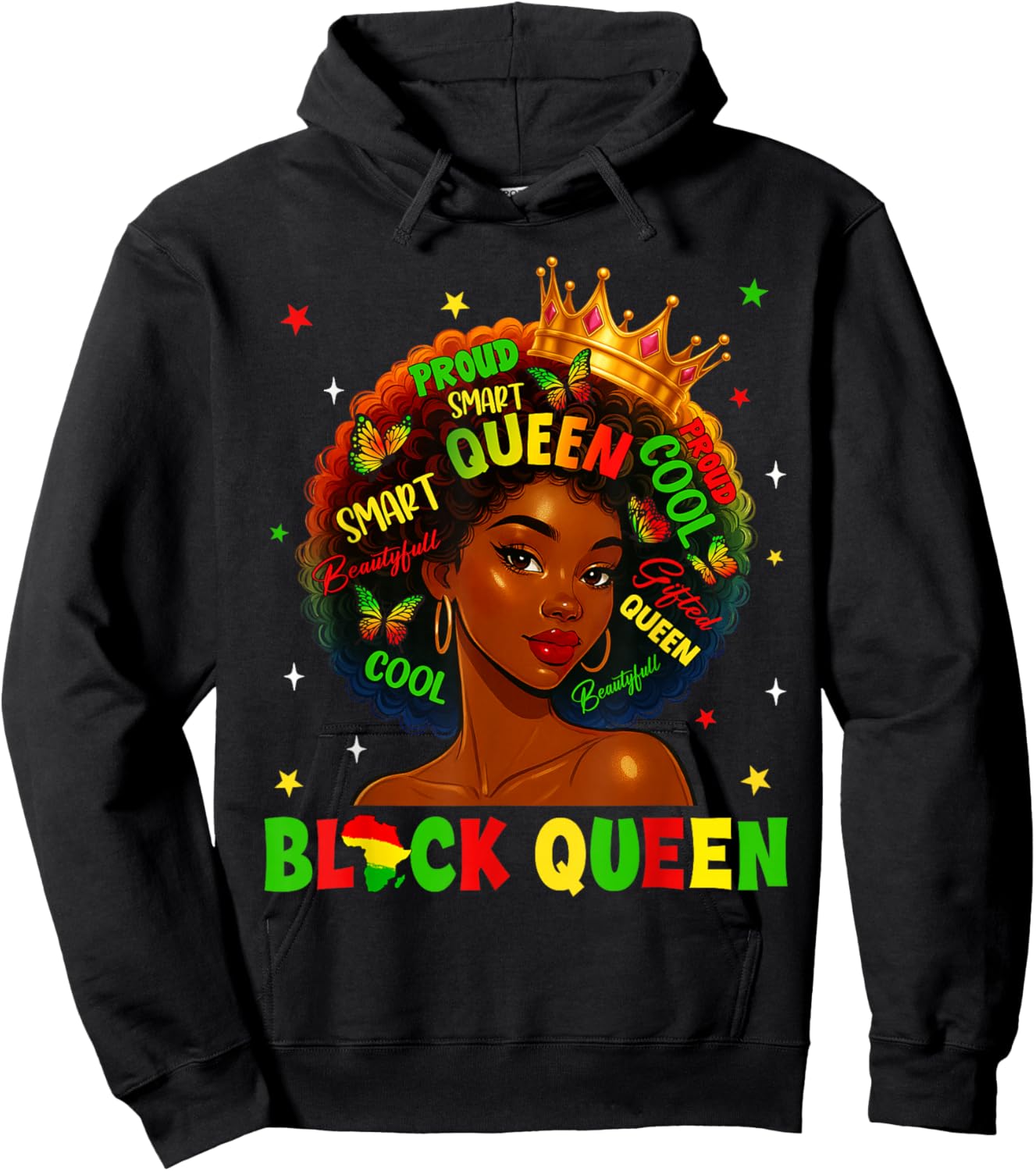 Black History Queen Black History Month Women African Hoodie - Hoodie | Black