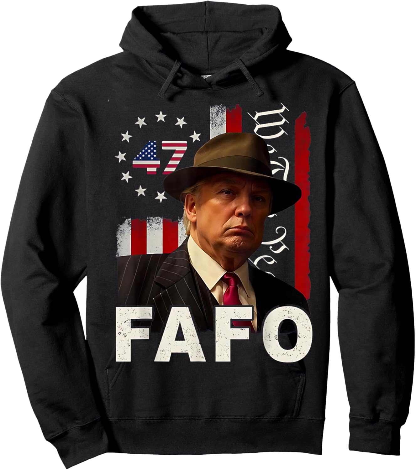 Funny Fafo Trump Fafo American USA Women Hoodie - Hoodie | Black