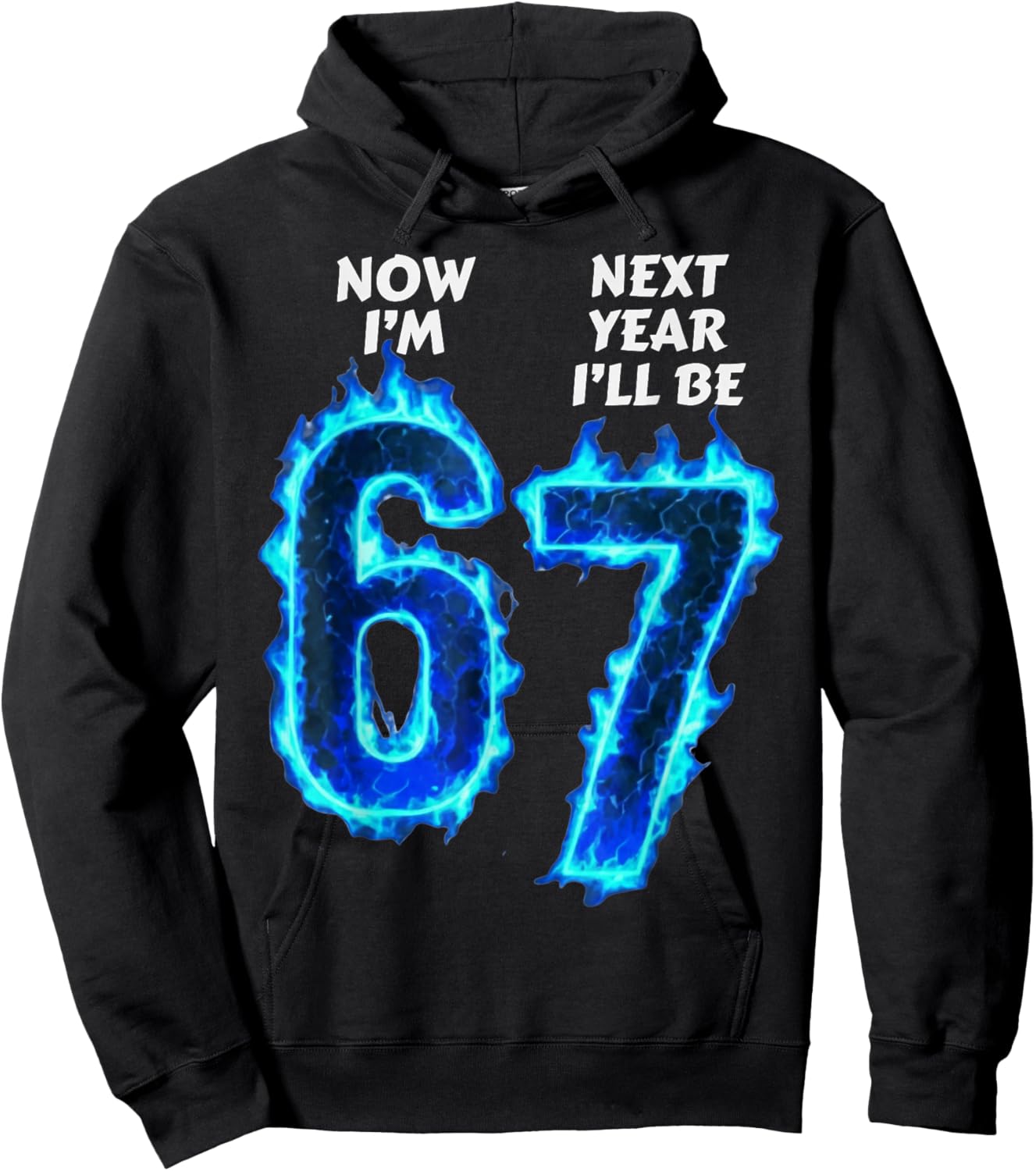 6th Birthday Boys Girls 6 7 Now I'm 6 Next Year I'll be 7 Hoodie - Hoodie | Black