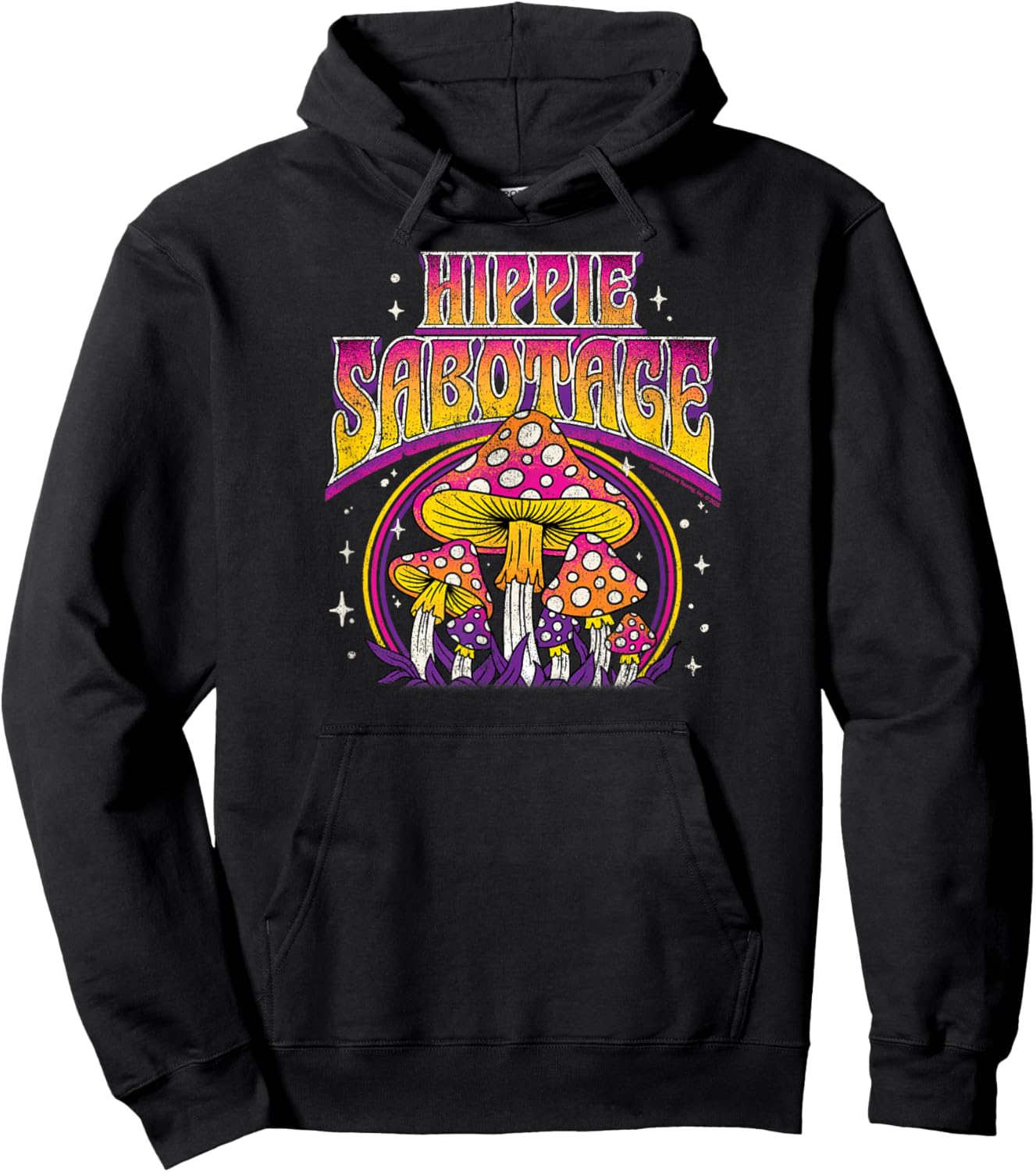Hippie Sabotage - Mushroom Hoodie - Hoodie | Black