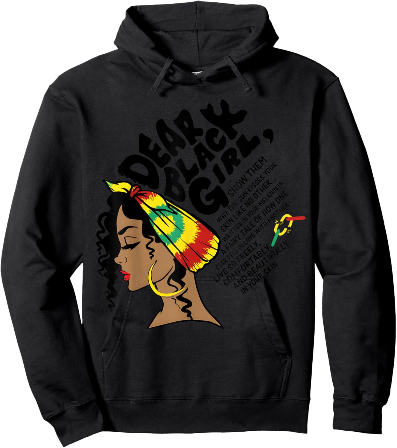 Dear Black Girl Afro Queen Black History Month Pride Women Hoodie - Hoodie | Black