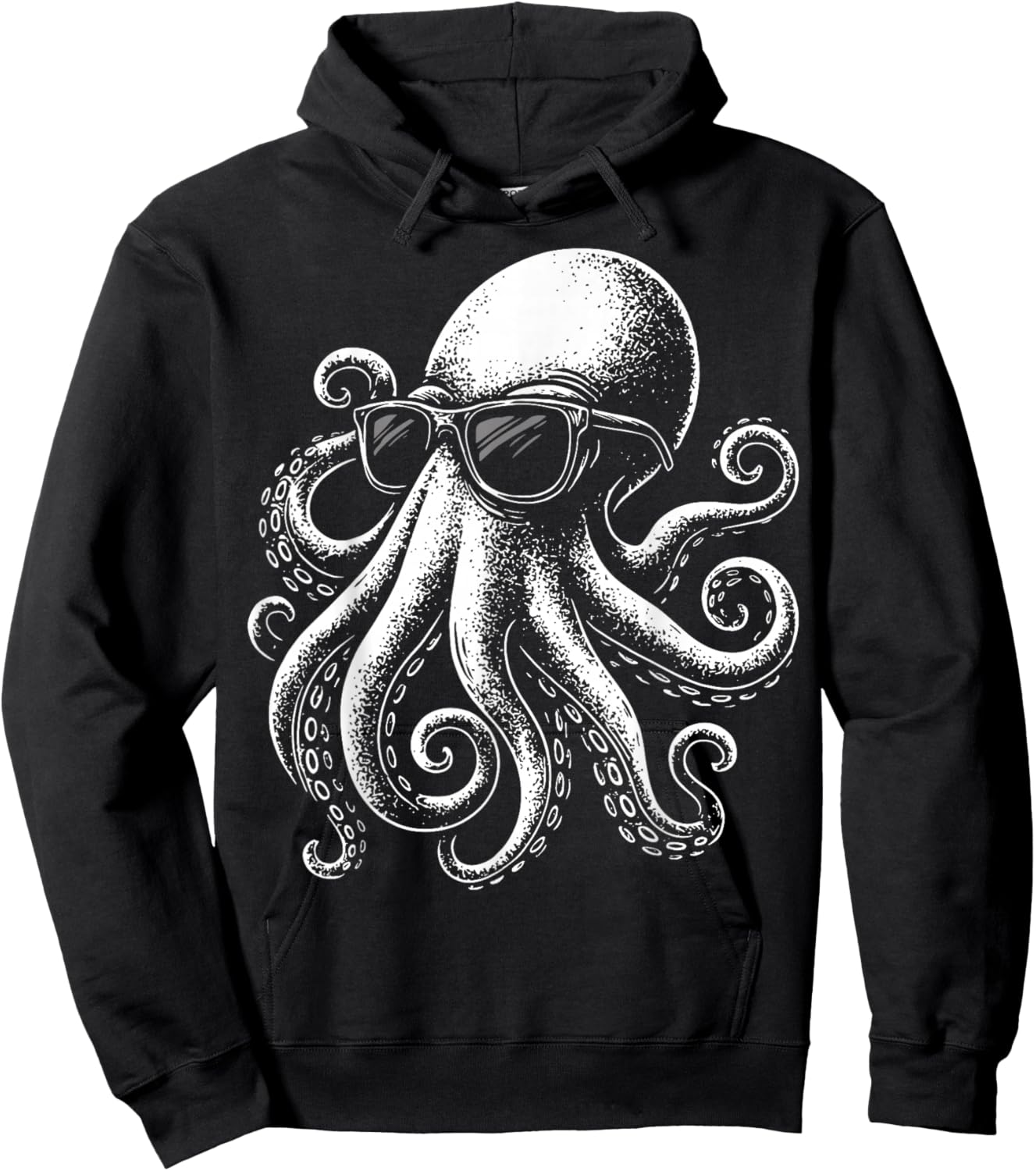 Octopus Sunglasses Snorkeler Hoodie - Hoodie | Black