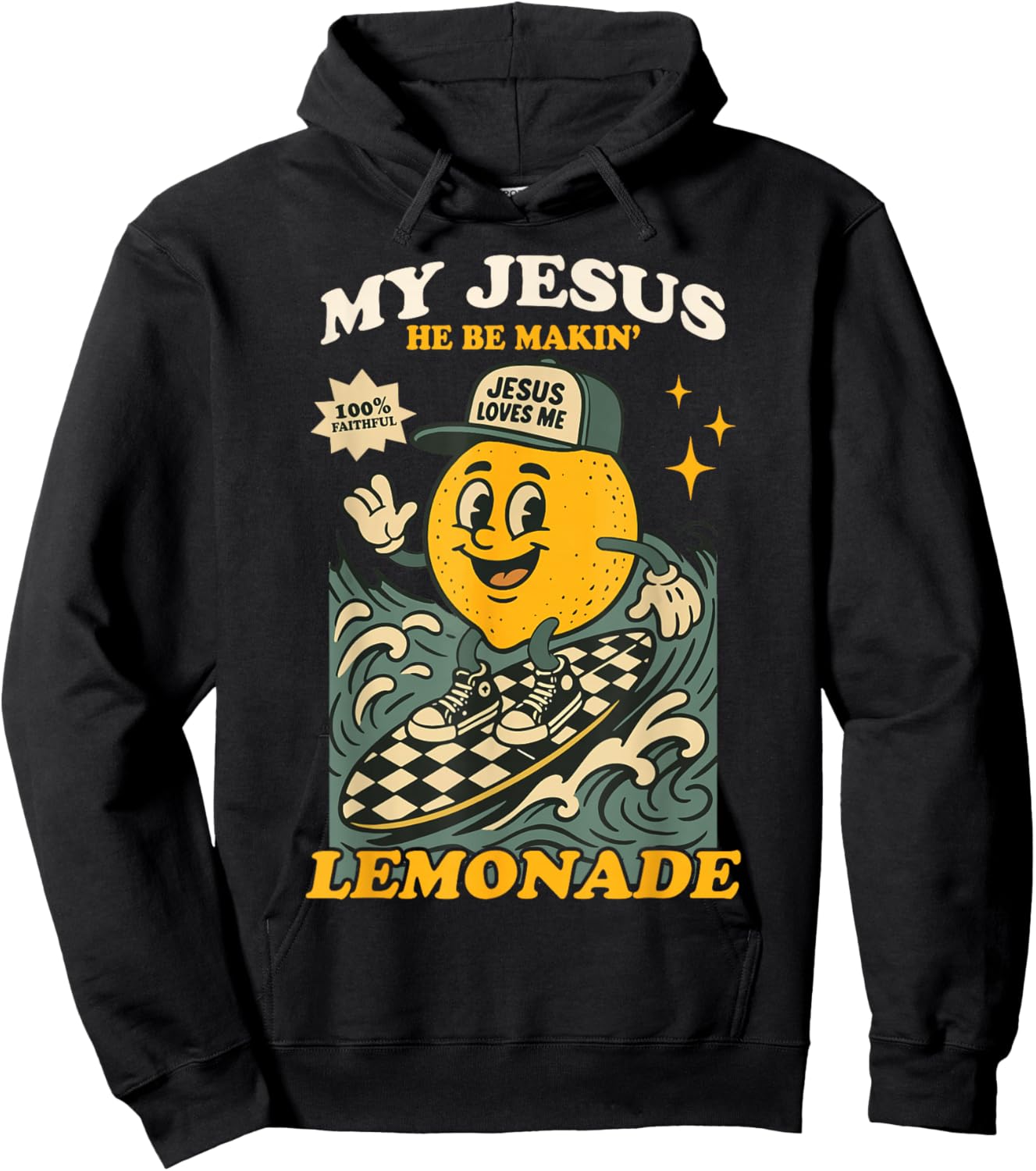 Life Gave Me Some Lemons But My Jesus He Be Making Lemonade Hoodie - Hoodie | Black