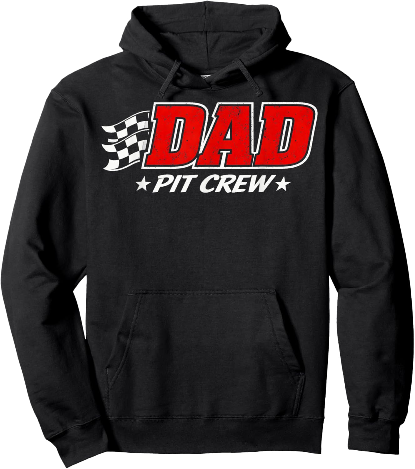 Race Car Birthday Party Racing Family Matching Dad Pit Crew Hoodie - Hoodie | Black