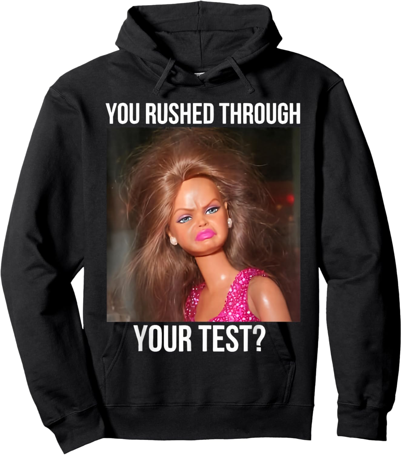 You Rushed Through Your Test Funny Test Day Teacher Meme Hoodie - Hoodie | Black