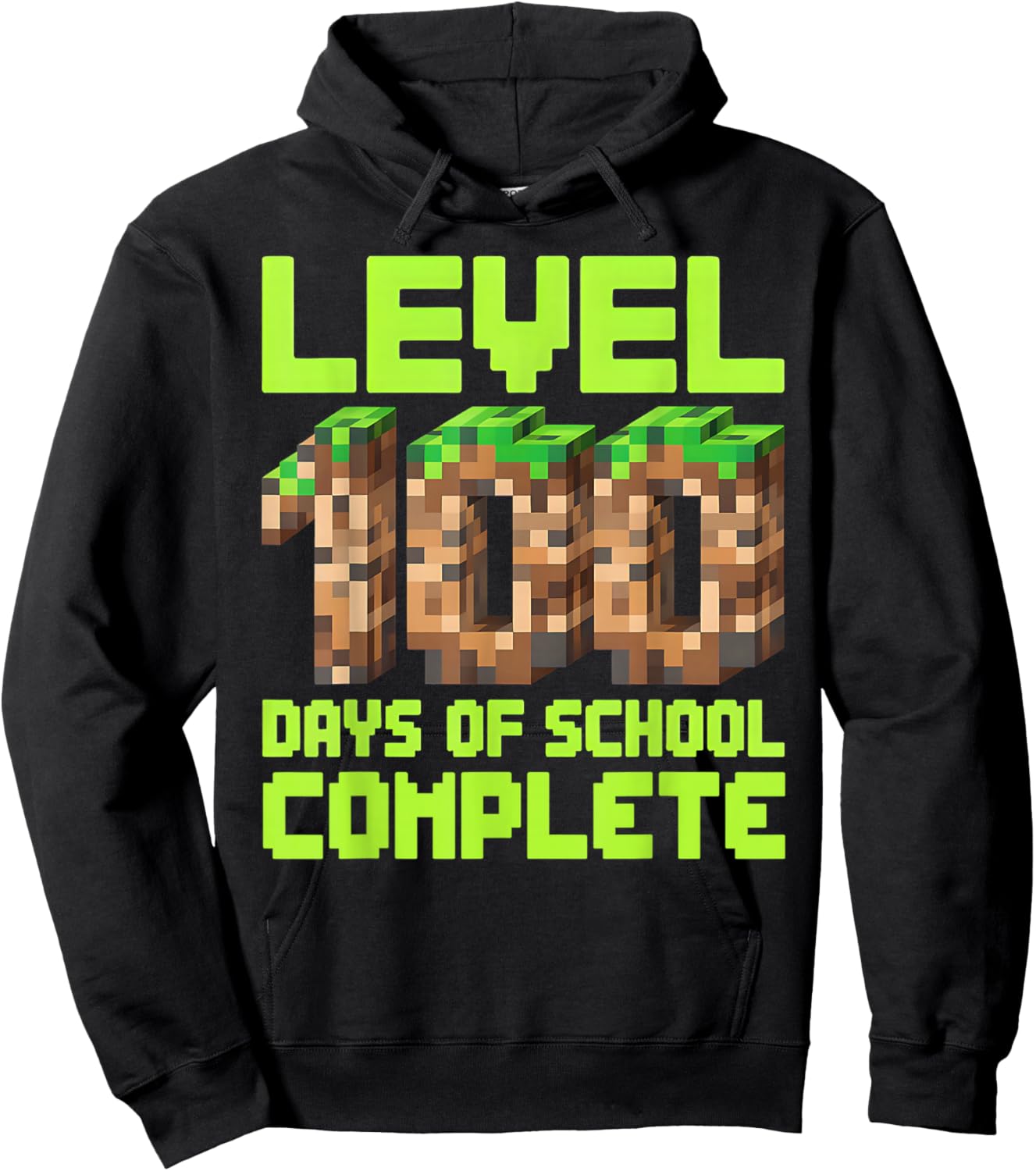 Level 100 Days of School Complete Video Gamer Boys 100th Day Hoodie - Hoodie | Black