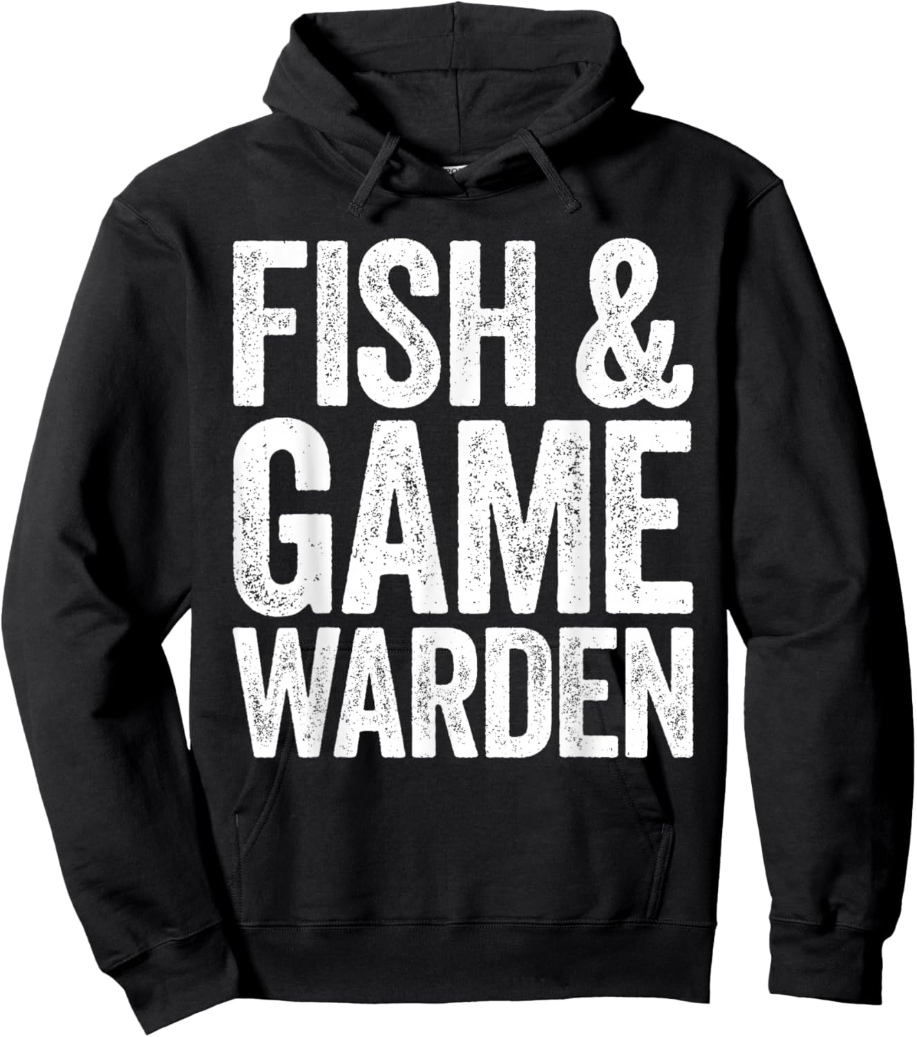 Fish and Game Warden Shirt Adult Kids Men Women Jail Costume Hoodie - Hoodie | Black