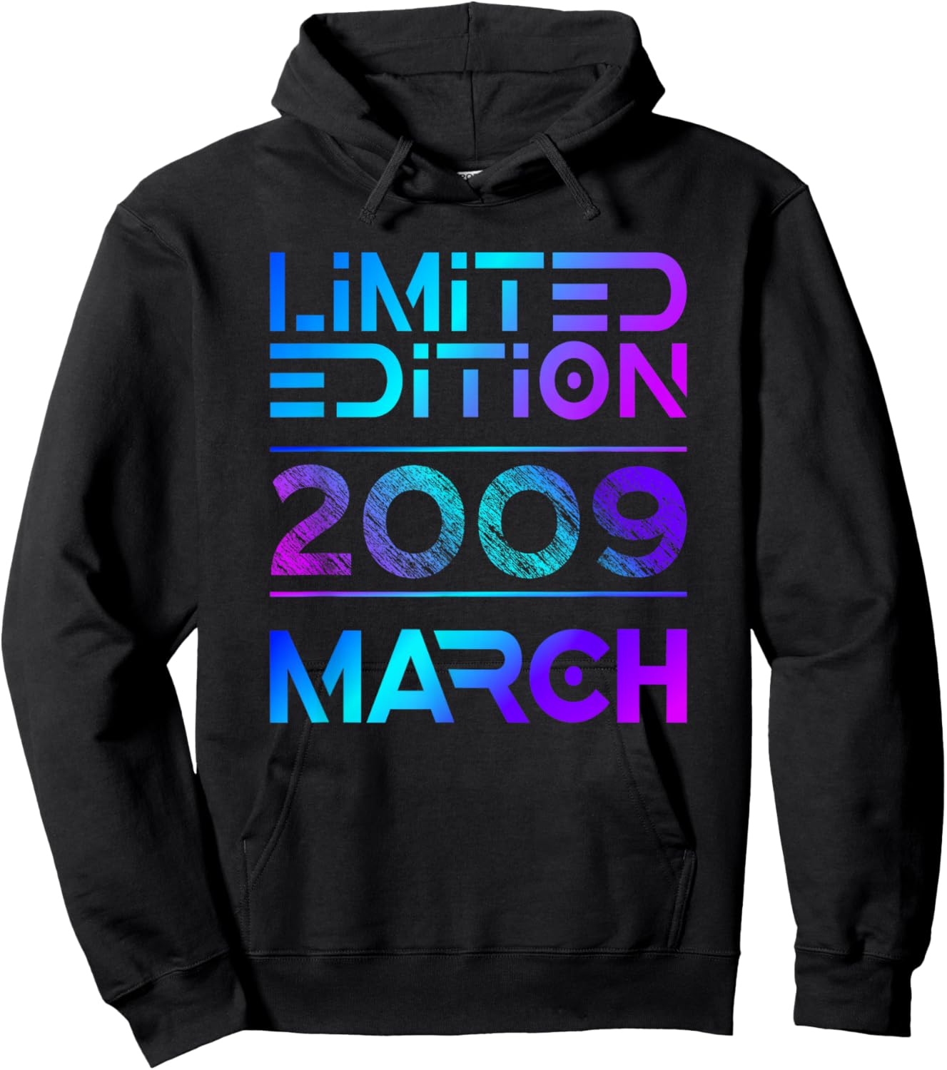 Limited Edition March 2009 Vintage 17. Birthday Hoodie - Hoodie | Black