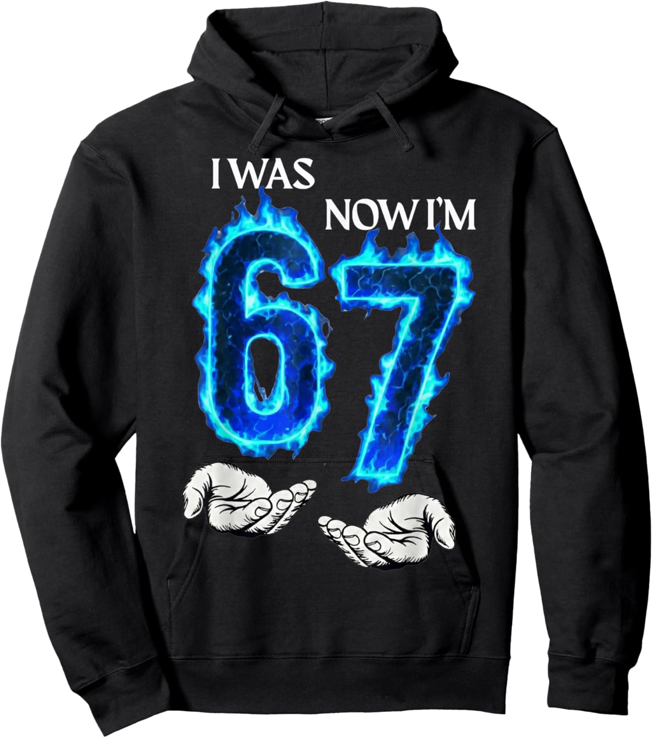 I was 6 Now I'm 7 Funny 6 7 Birthday Boys Girls 67 Birthday Hoodie - Hoodie | Black
