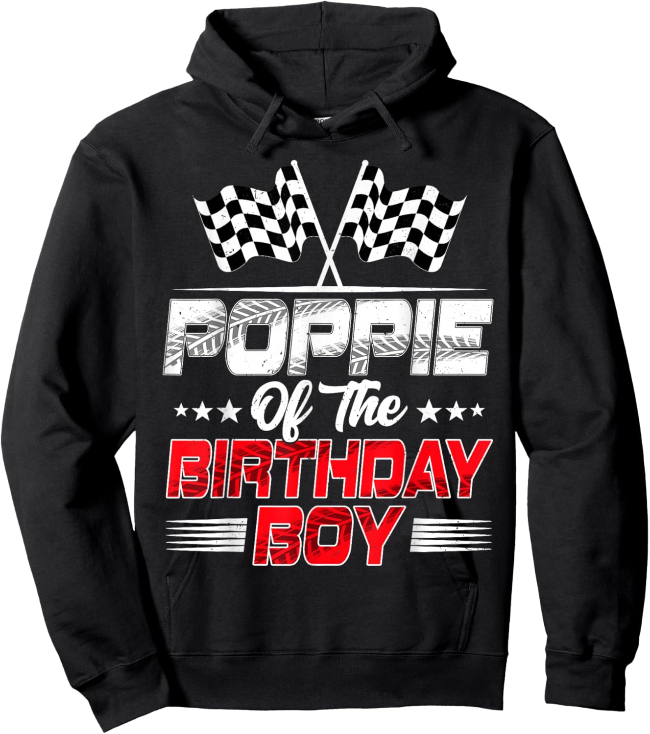 Poppie of The Birthday Boy Family Racing Hoodie - Hoodie | Black