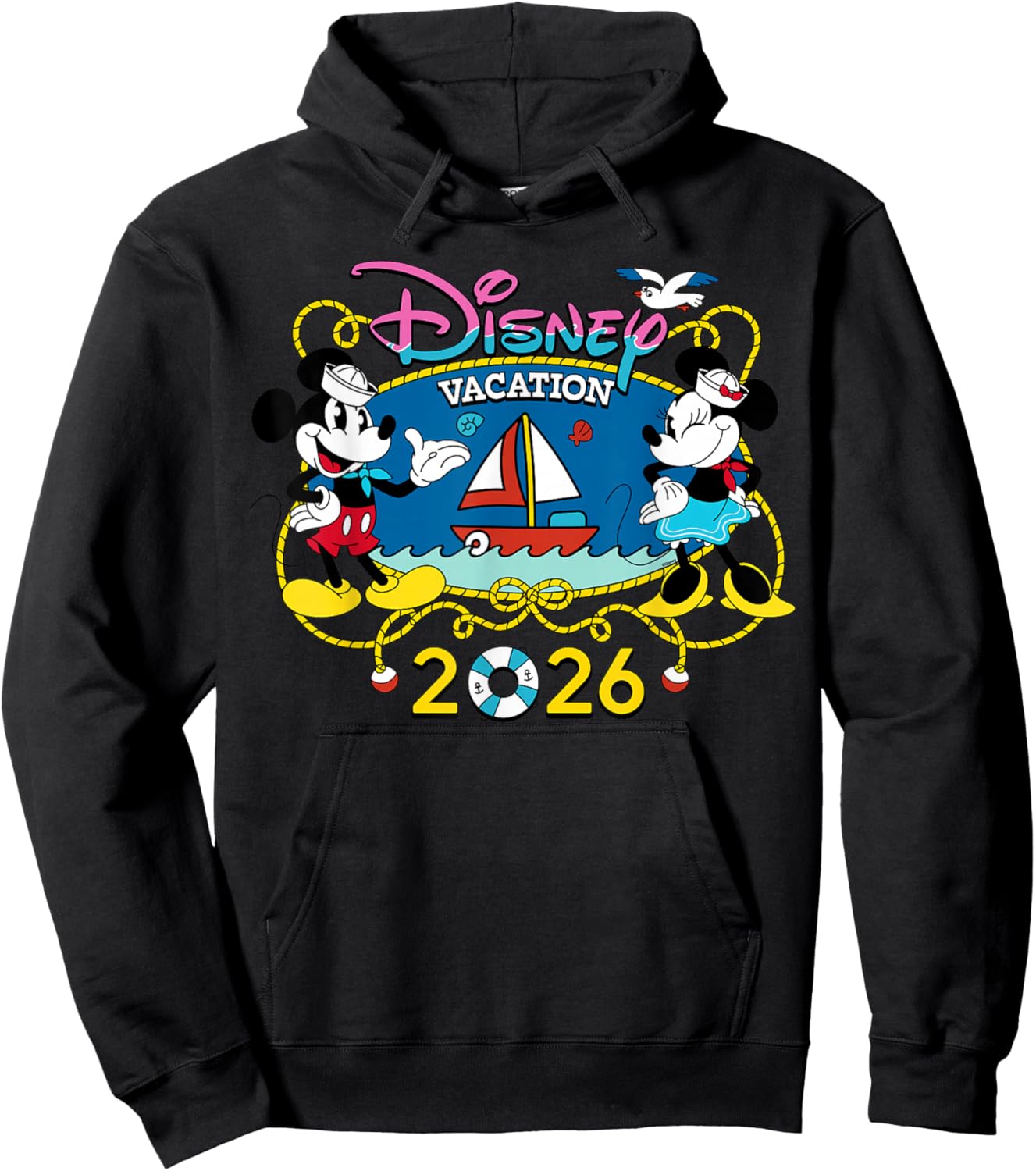 Disney Cruise Mickey & Minnie Group Vacation 2026 Matching Hoodie - Hoodie | Black