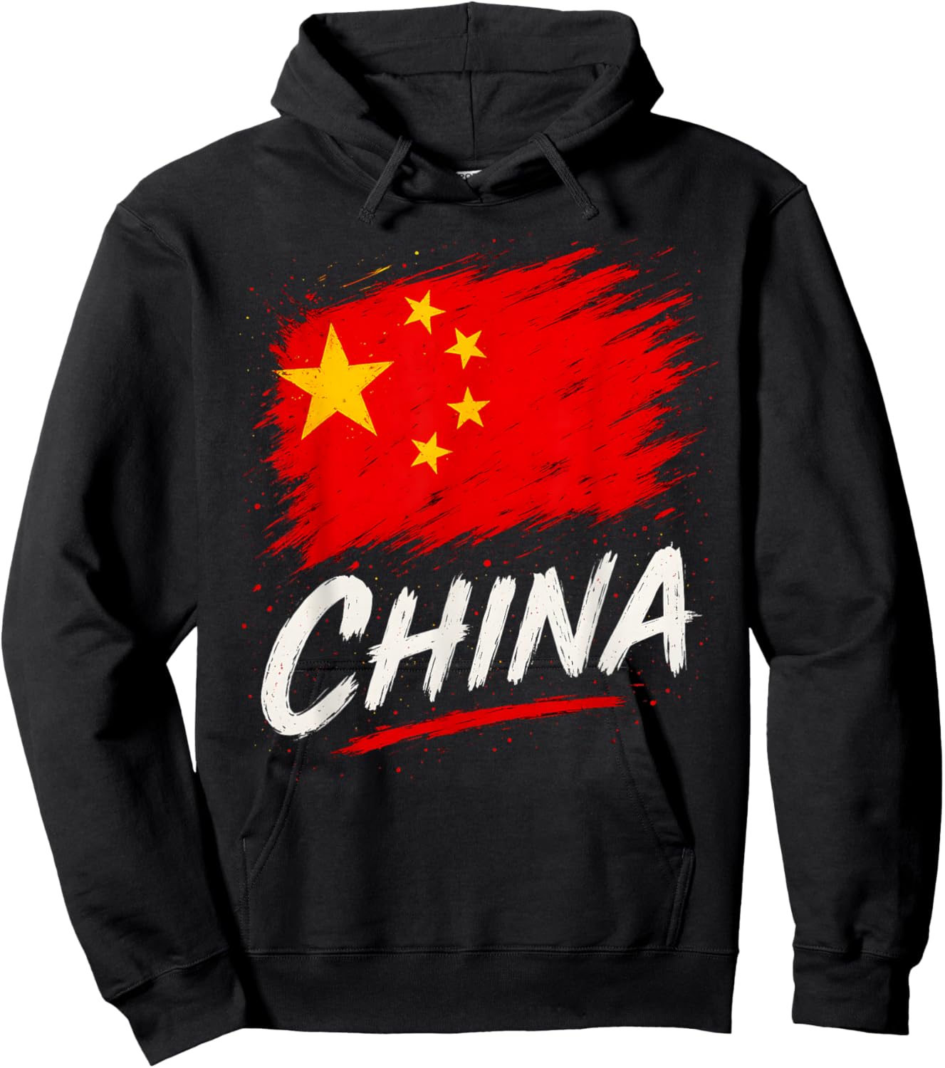China Chinese Flag Hoodie - Hoodie | Black