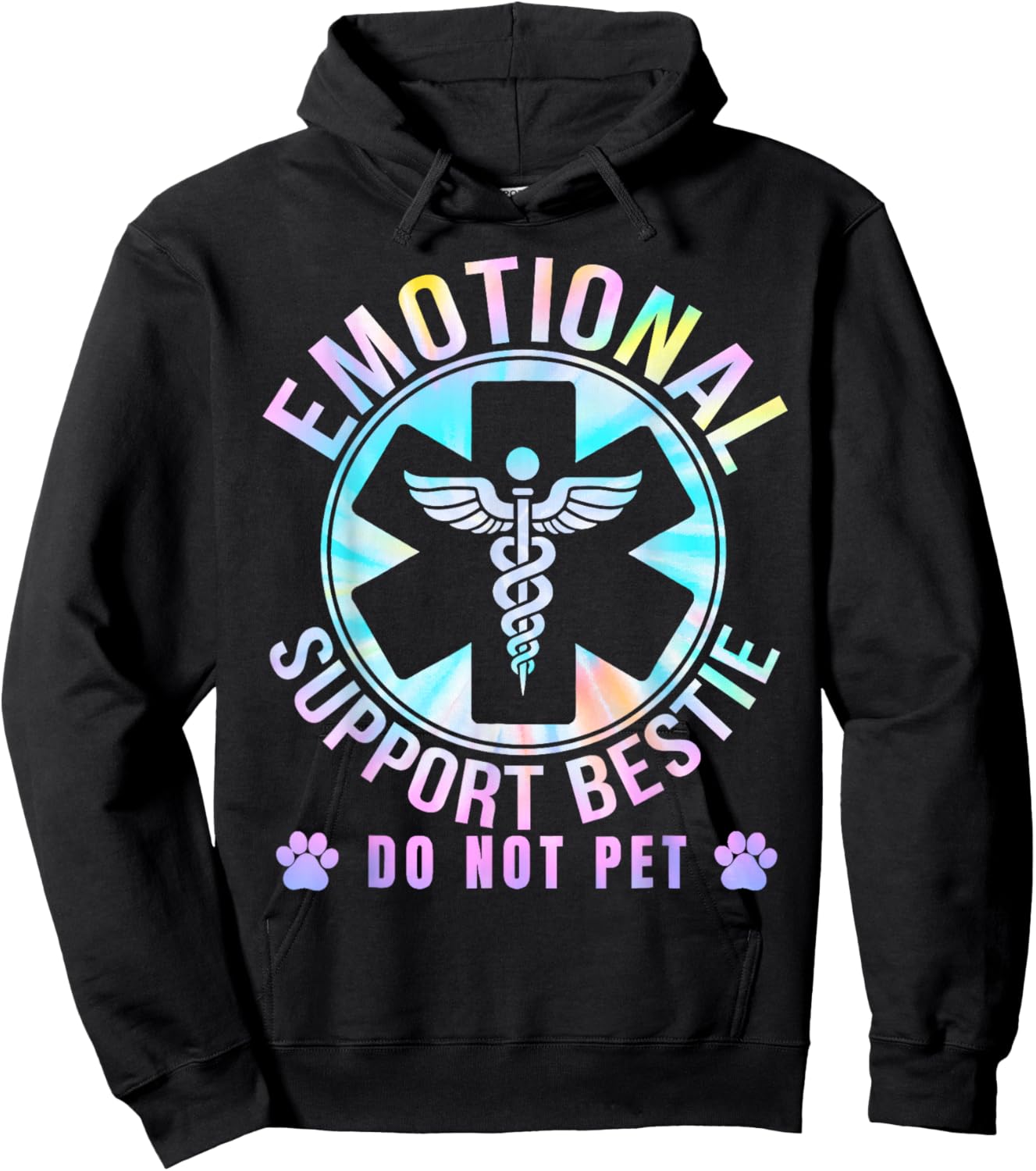 Do Not Pet Emotional Support Bestie Best Friend Matching BFF Hoodie - Hoodie | Black