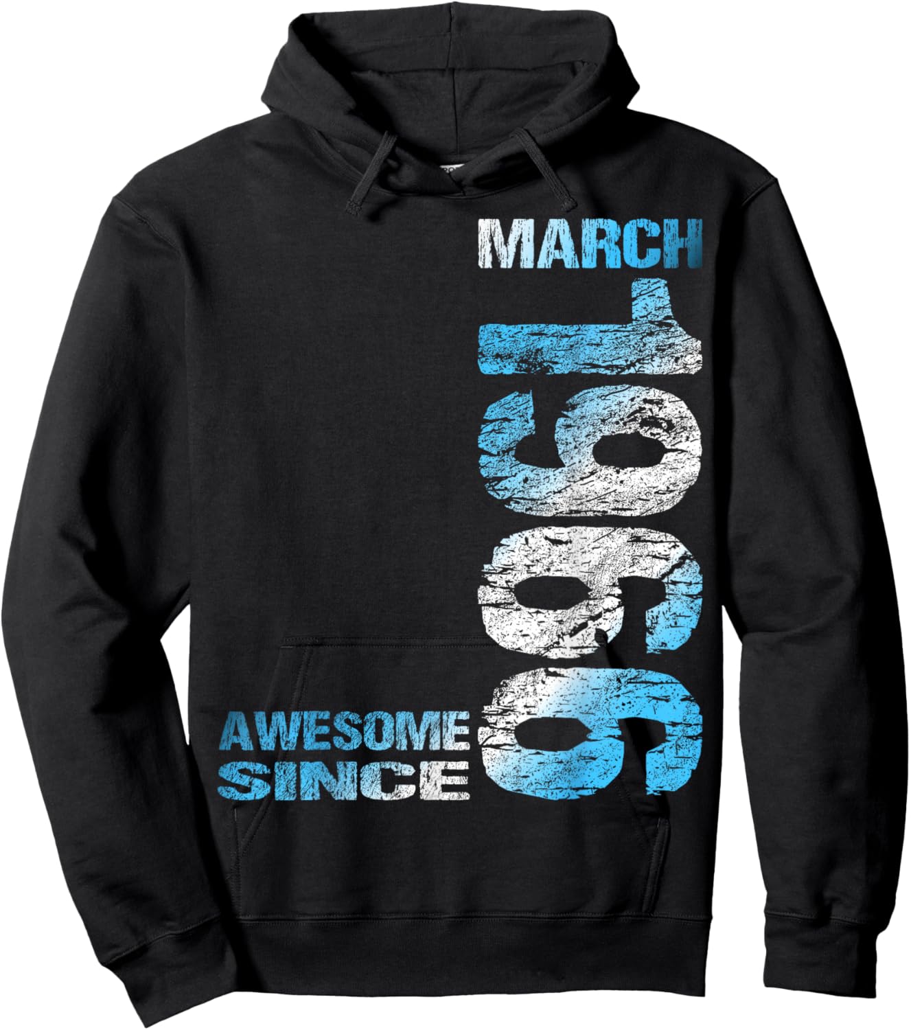 Awesome Since March 1966 60th Birthday Hoodie - Hoodie | Black