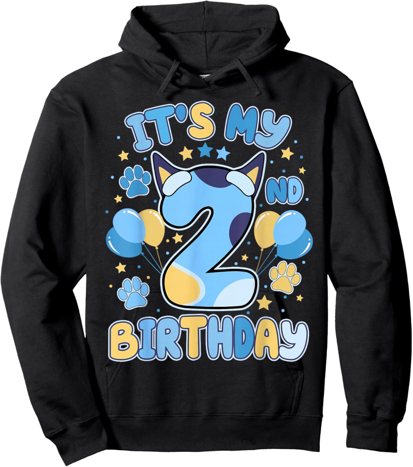 It’s My 2nd Birthday Two Boy Toddlers Dog Lovers Puppy Theme Hoodie - Hoodie | Black