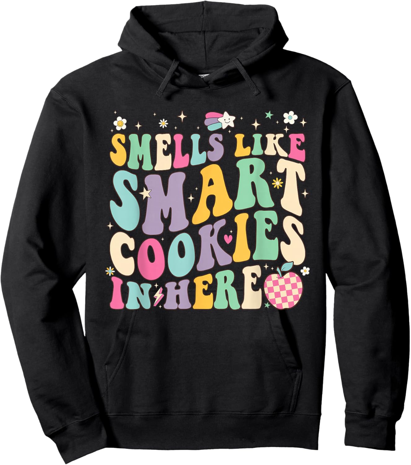 Smells Like Smart Cookies in Here Testing Day Teachers Kids Hoodie - Hoodie | Black