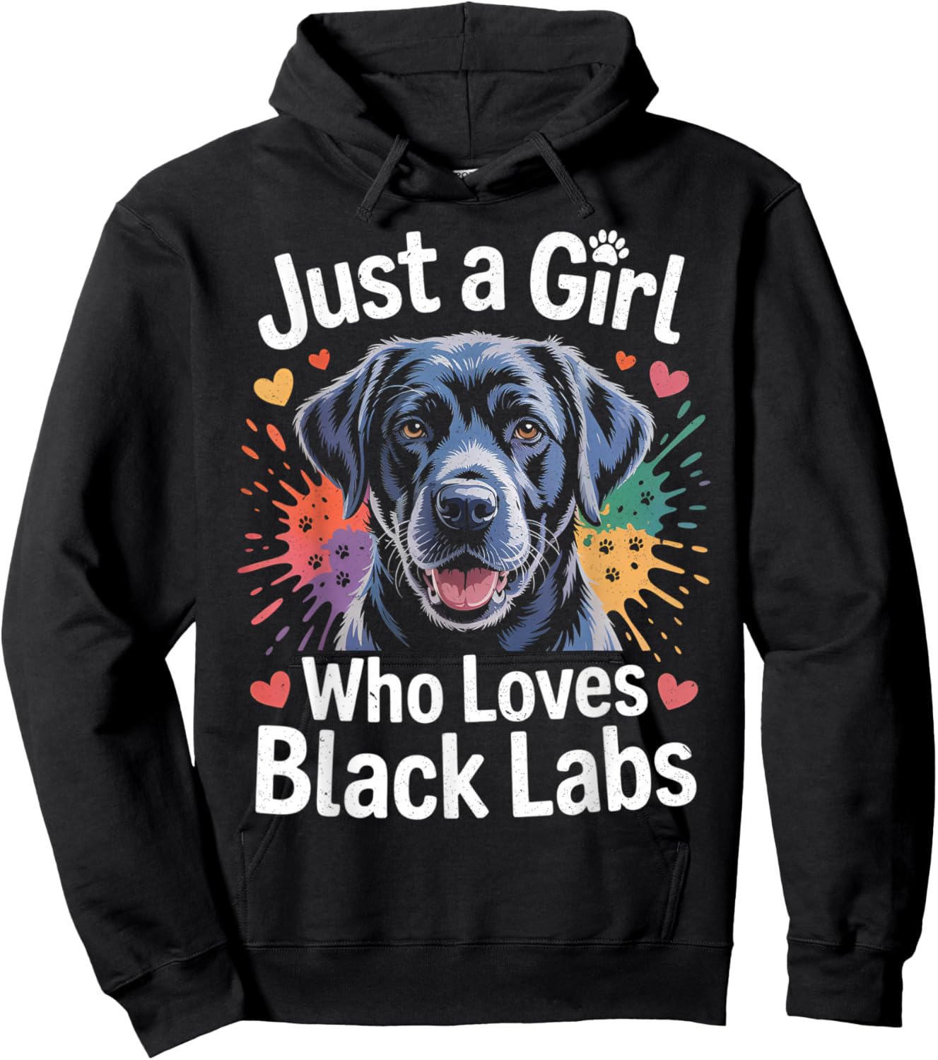 Just A Girl Who Loves Black Labs - Labrador Dog Lover Hoodie - Hoodie | Black