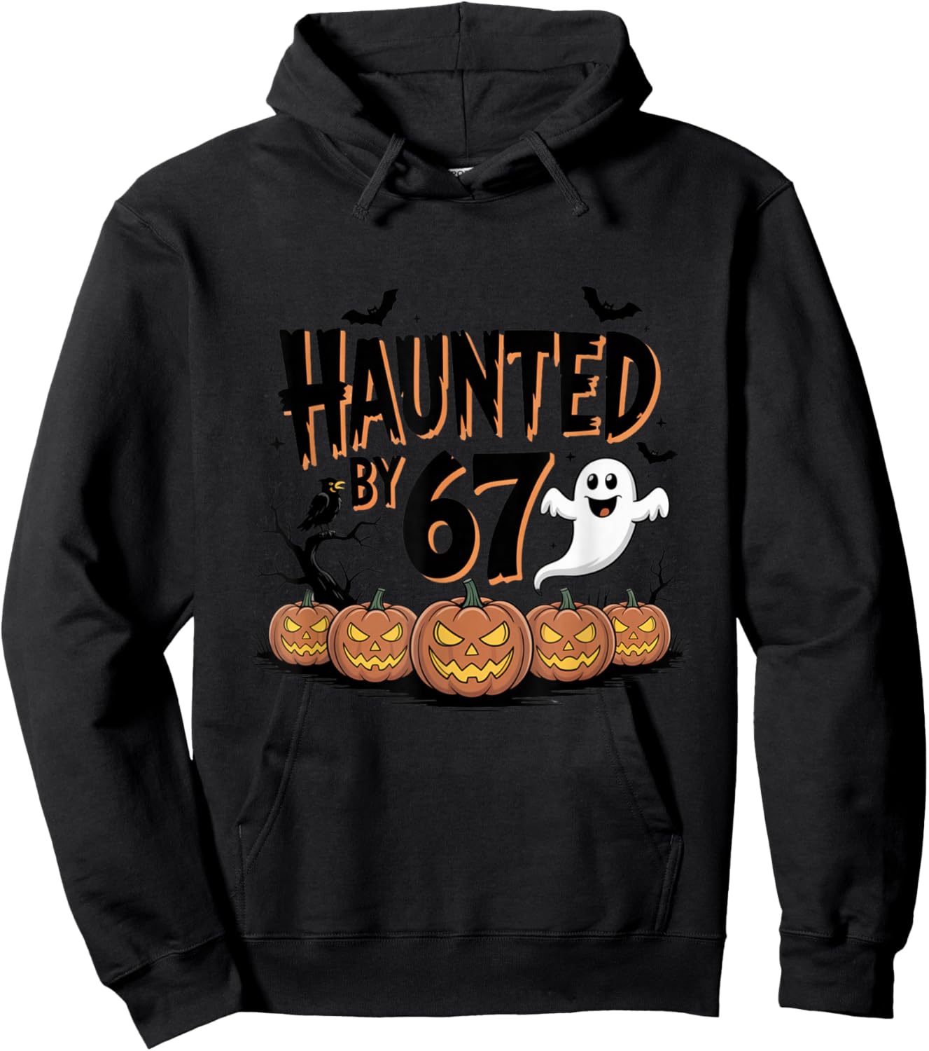 Haunted by 6-7 Funny Halloween 6-7 Costume Six Seven Hoodie - Hoodie | Black
