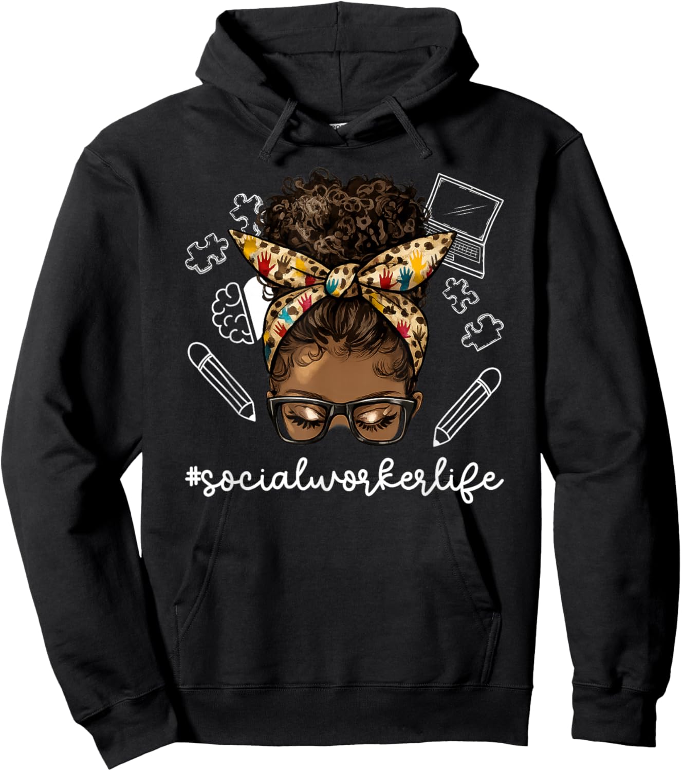 Black Social Worker Life African American Social Workers Hoodie - Hoodie | Black