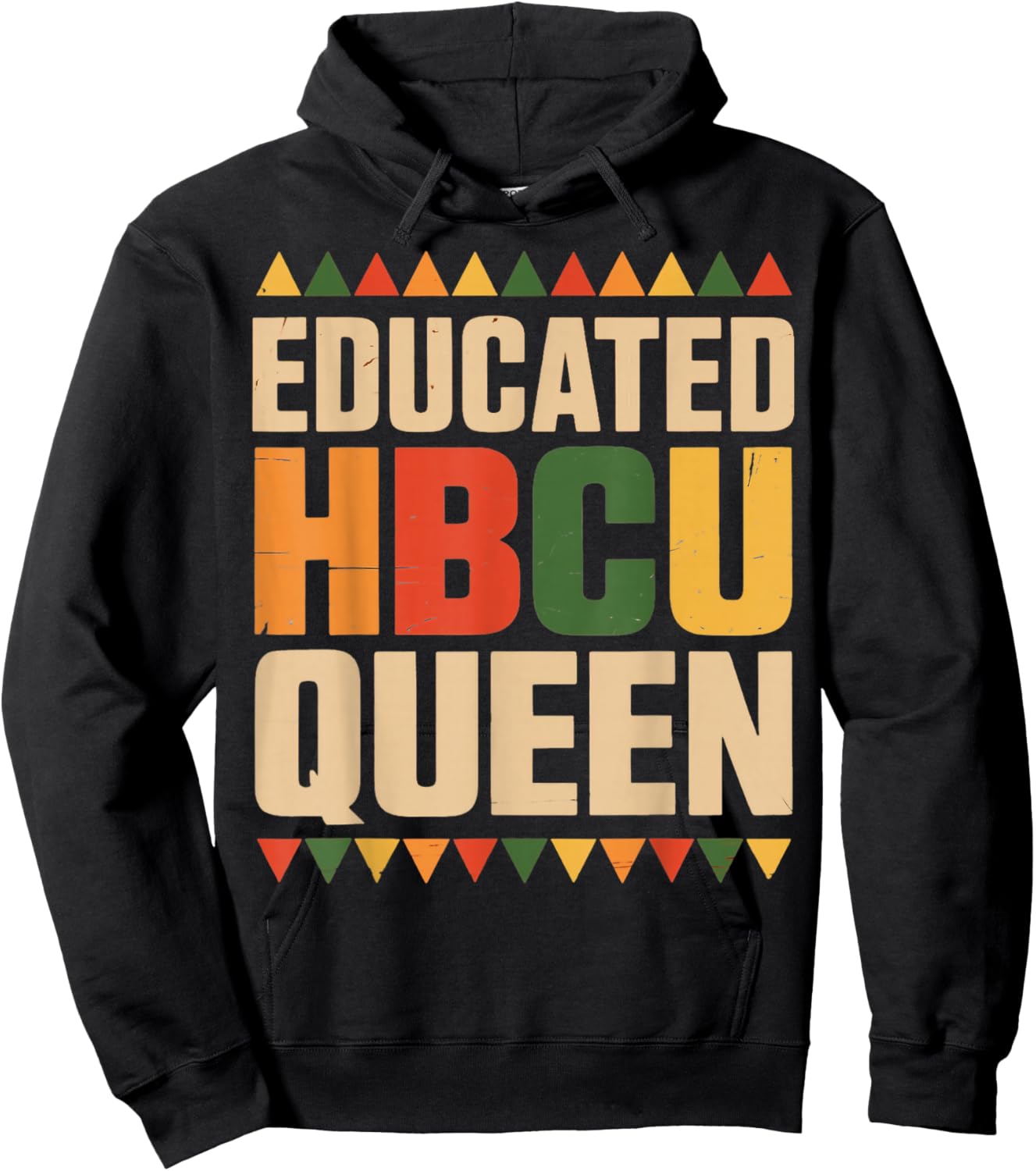 Educated HBCU Queen Juneteenth School Historical HBCU Hoodie - Hoodie | Black