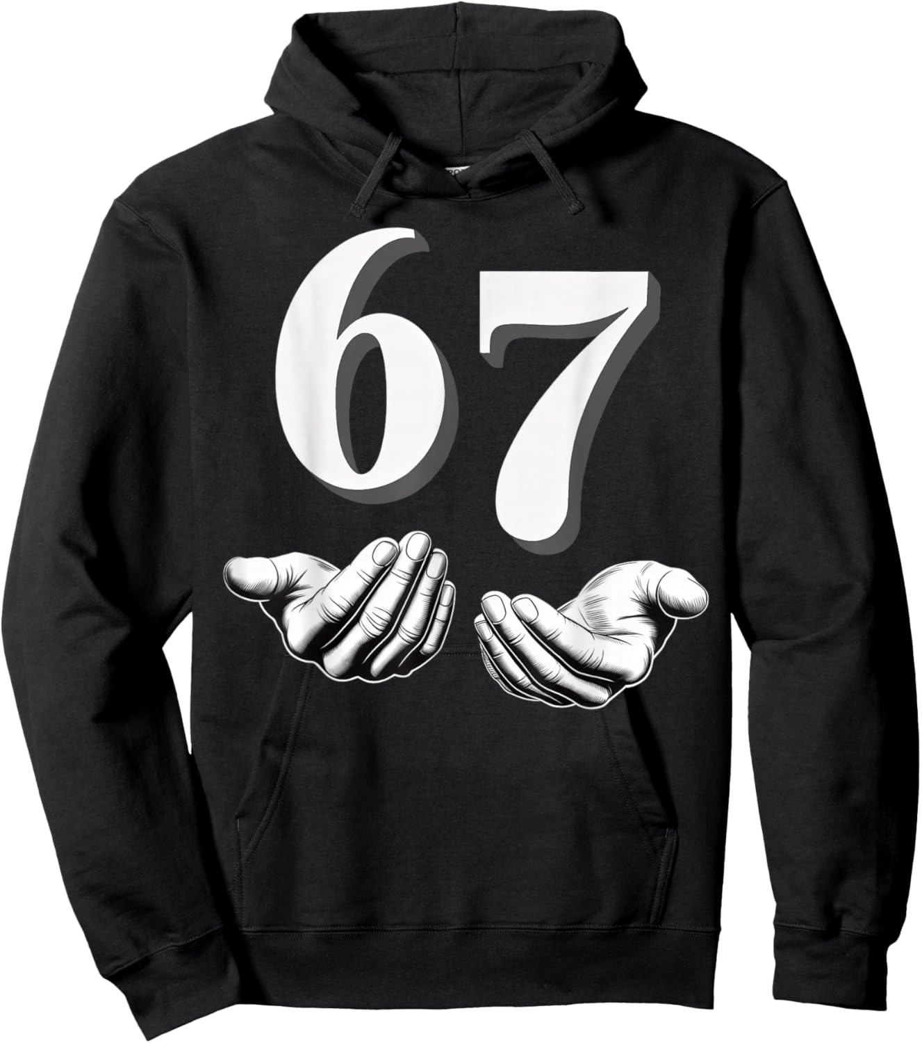 Six Seven 6 7 Meme Hoodie - Hoodie | Black