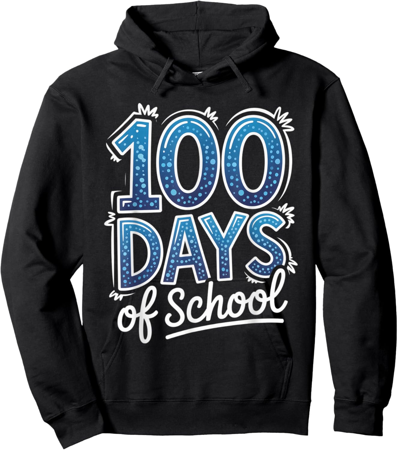 100 Days of School Funny Boys Kids 100th Day Hoodie - Hoodie | Black