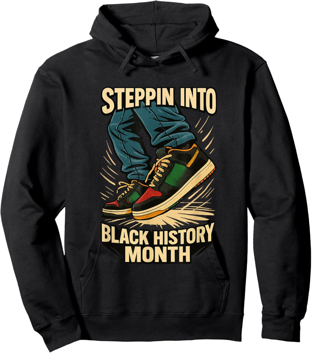 Steppin Into Black History Month Streetwear Cripwalk Dance Hoodie - Hoodie | Black