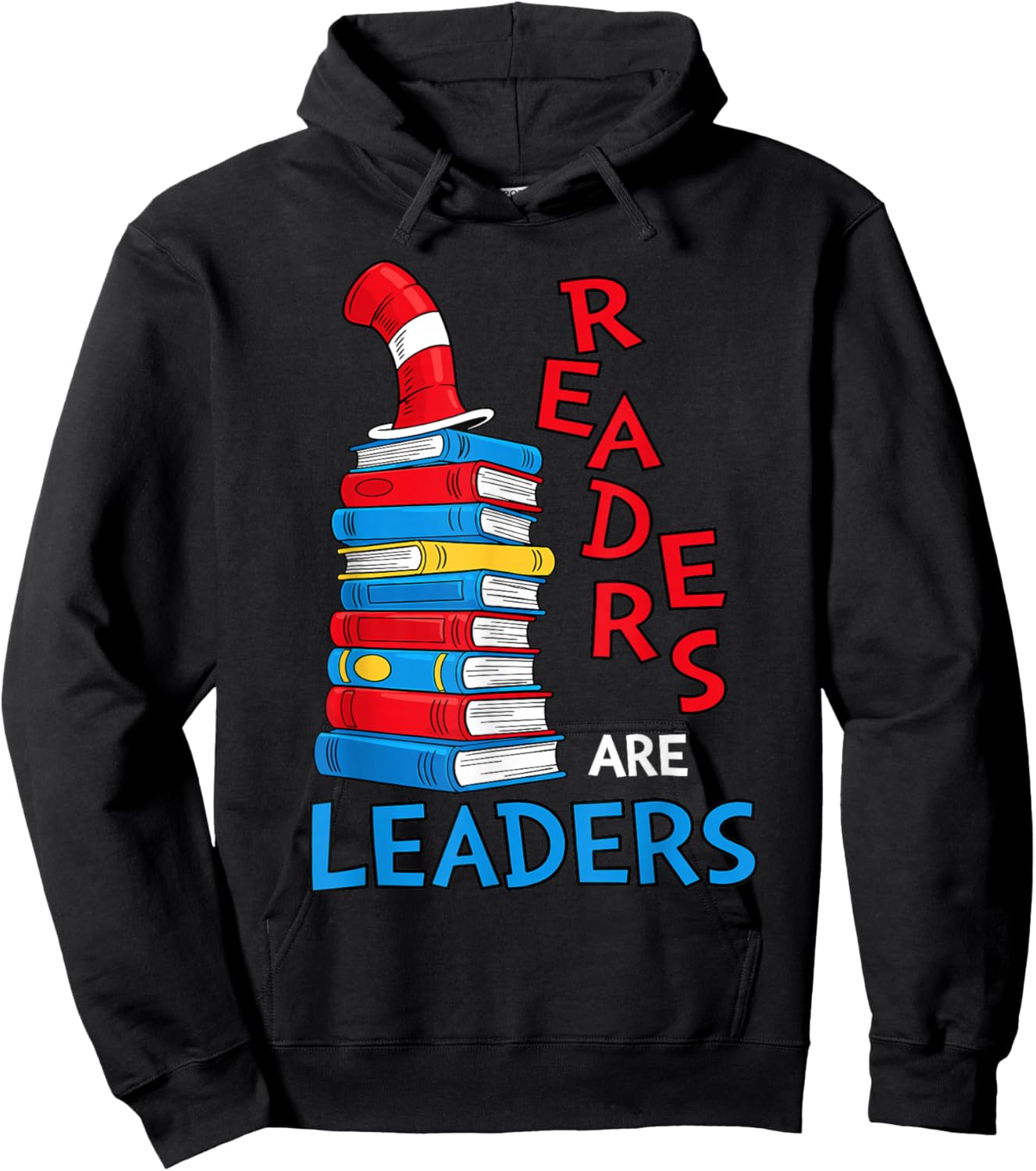 Readers are Leaders Reading Book Lovers Teacher Women Kids Hoodie - Hoodie | Black