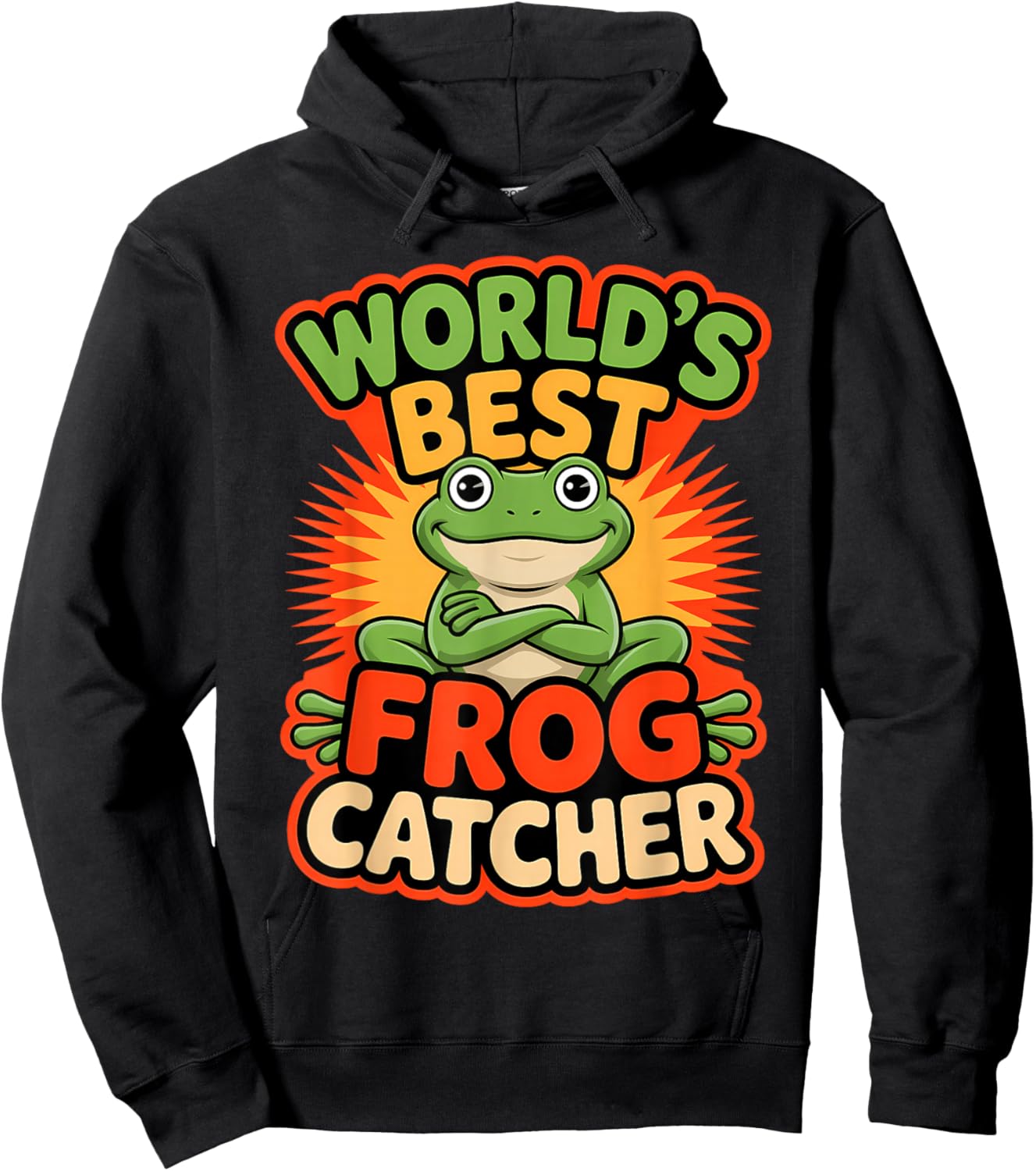 World’s Best Frog Catcher Funny Frog Hoodie - Hoodie | Black