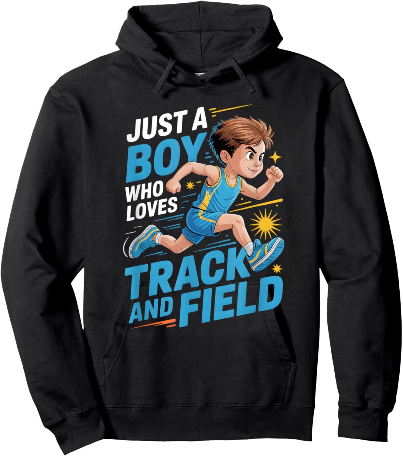 Boys Track and Field Hoodie - Hoodie | Black