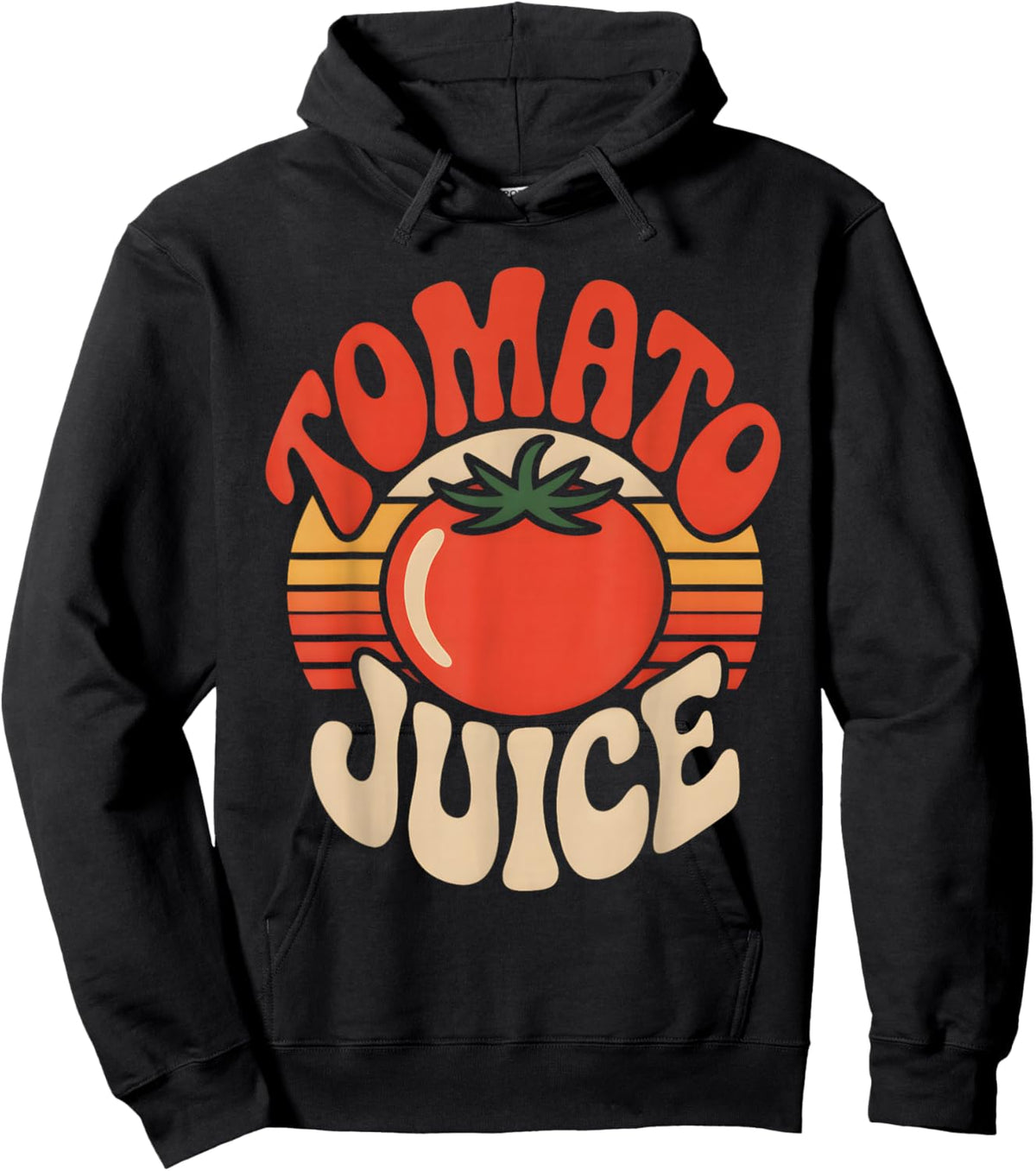 Retro Tomato Juice Hoodie - Hoodie | Black