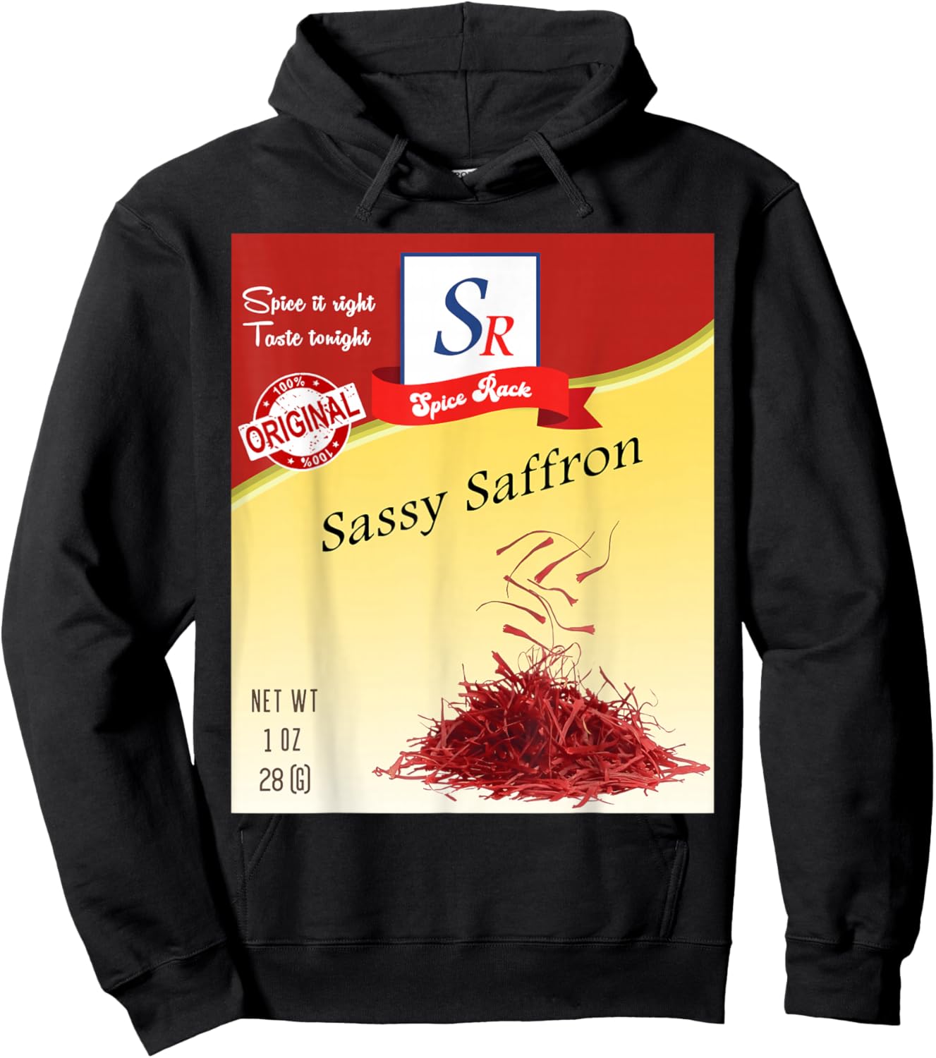 Sassy Saffron Spice Condiment Costume Spice Group Costumes Hoodie - Hoodie | Black