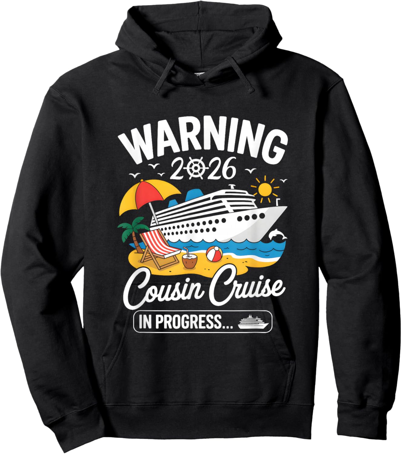 Cousins Cruise Trip in Progress 2026 Cousins Cruising Hoodie - Hoodie | Black