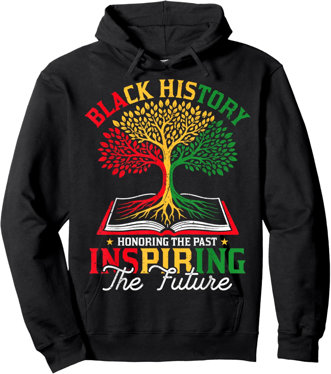 Black History Month Honoring Past Inspiring Future Men Women Hoodie - Hoodie | Black