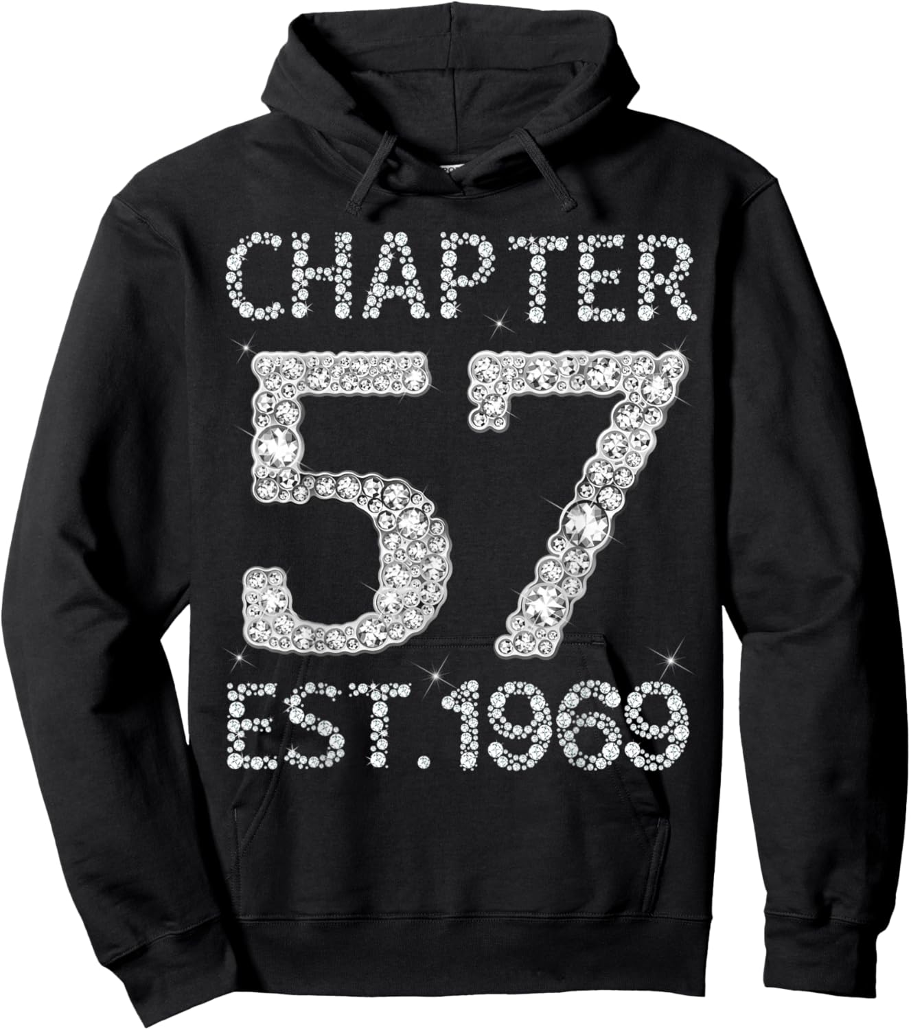 Chapter 57 EST 1969 Happy 57Th Birthday Gift Her Hoodie - Hoodie | Black