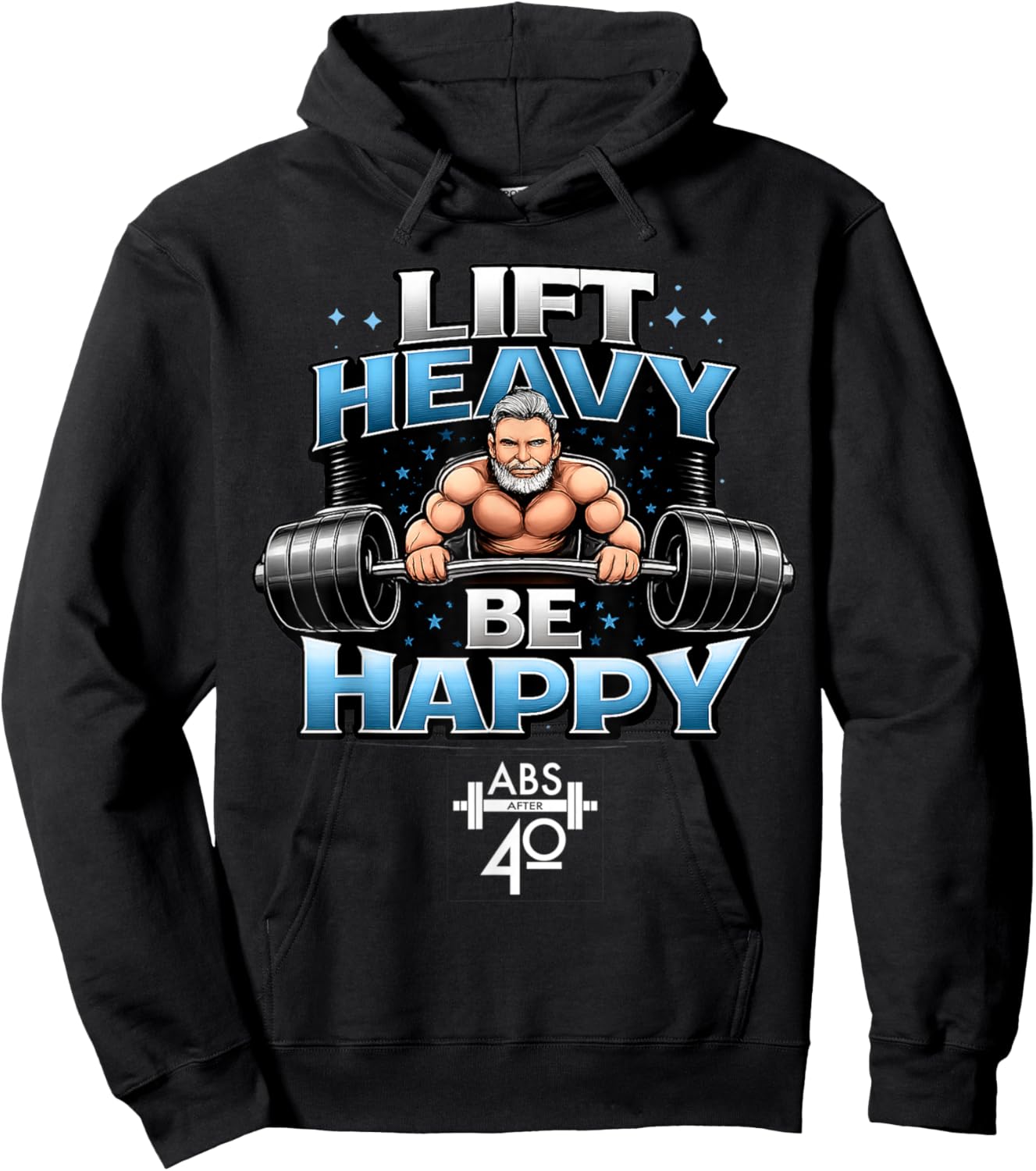 Lift Heavy, Be Happy Hoodie - Hoodie | Black