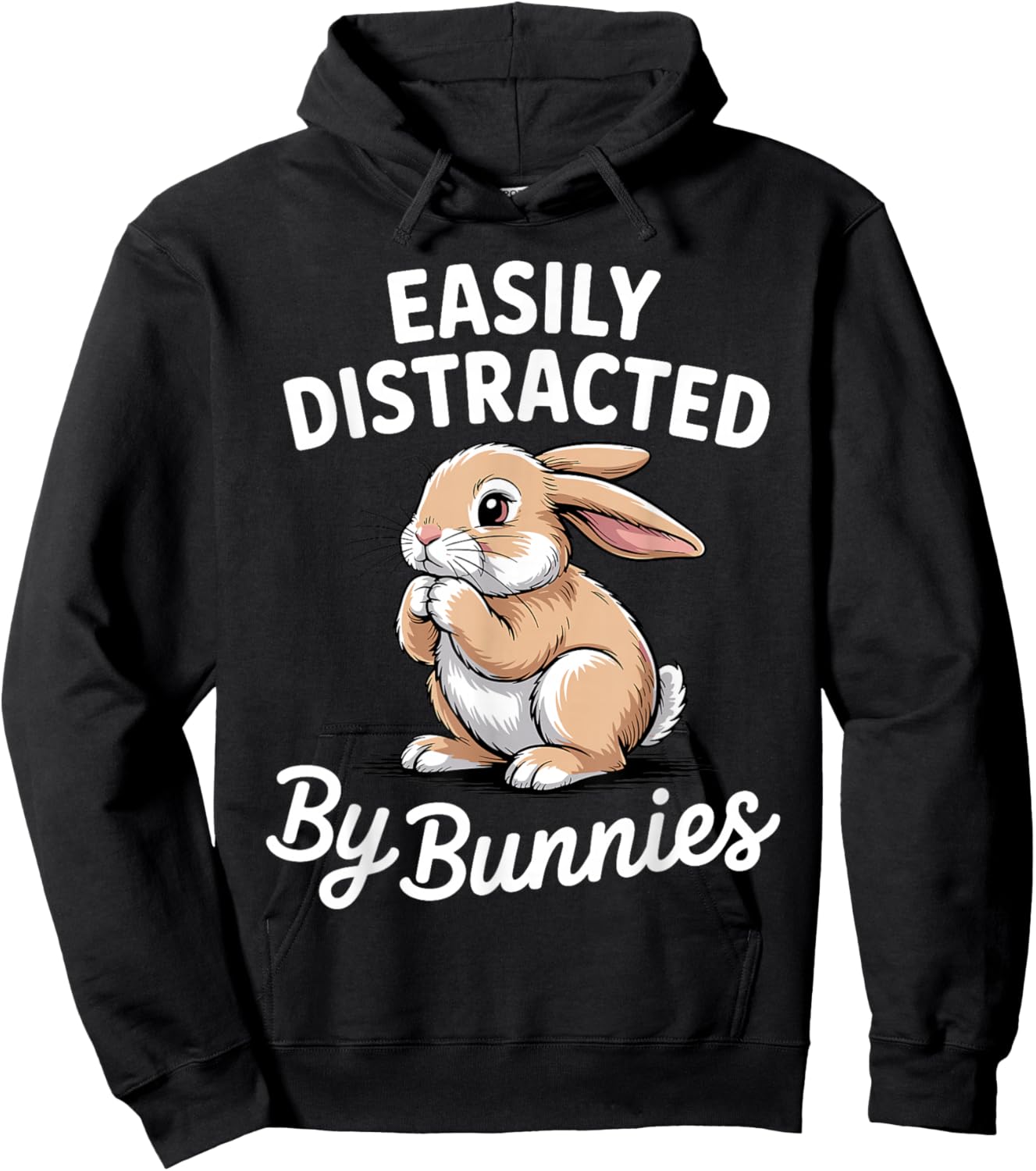 Bunny Design Women Kids Rabbit Hare Bunny Lover Hoodie - Hoodie | Black