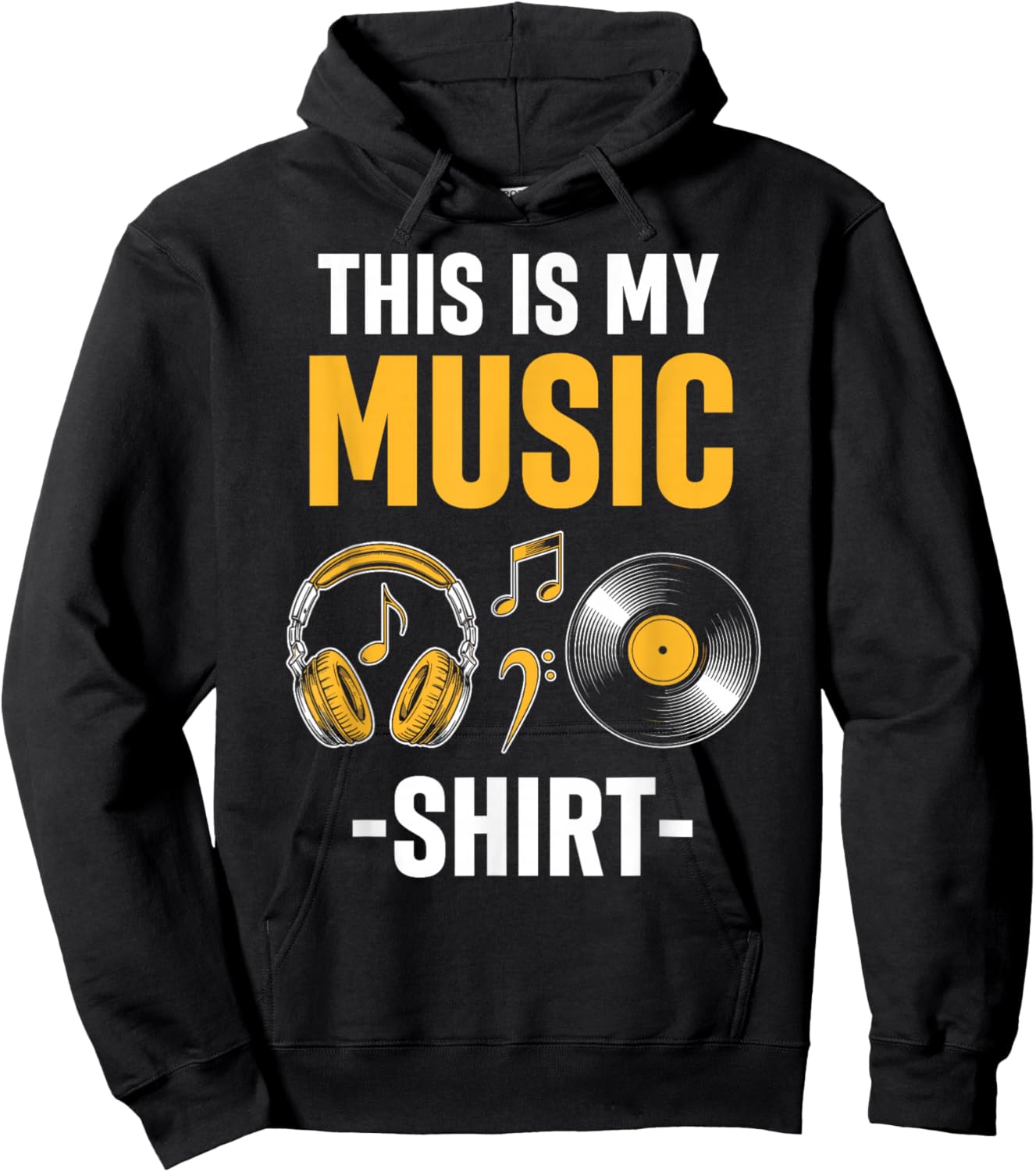 This is My Music Shirt Hoodie - Hoodie | Black