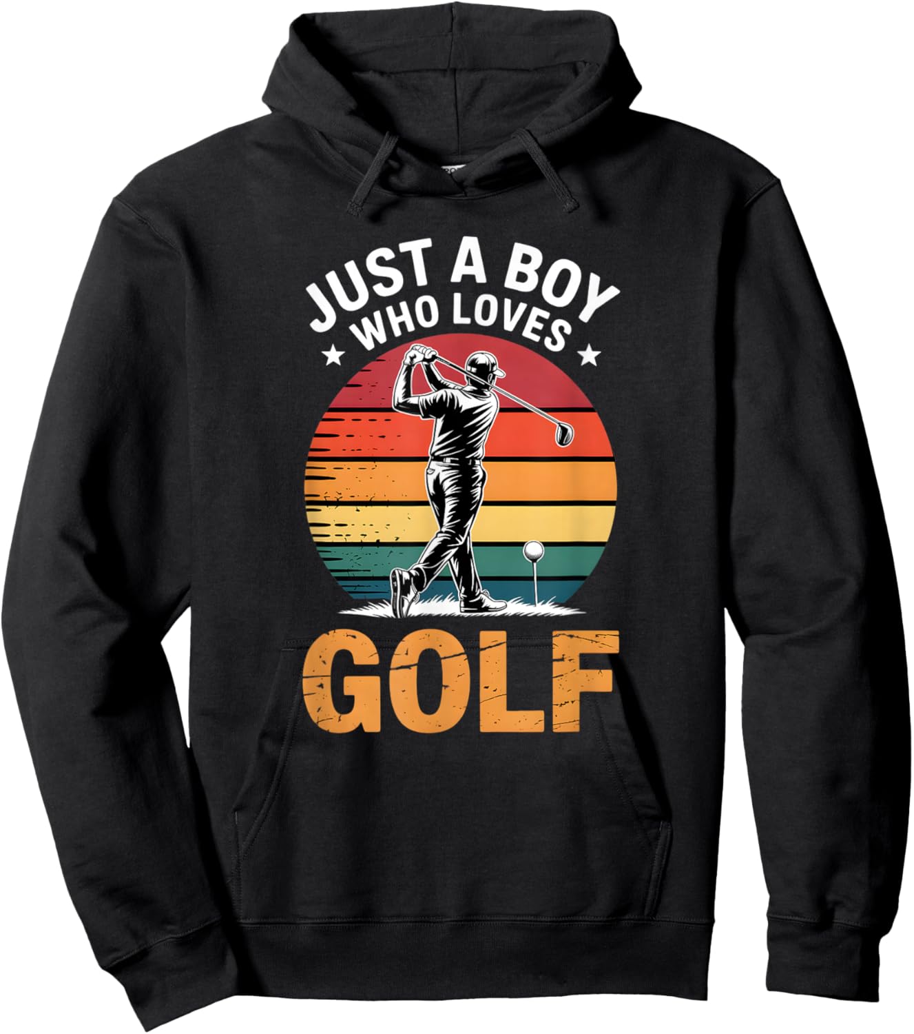 Boys Golf Hoodie - Hoodie | Black