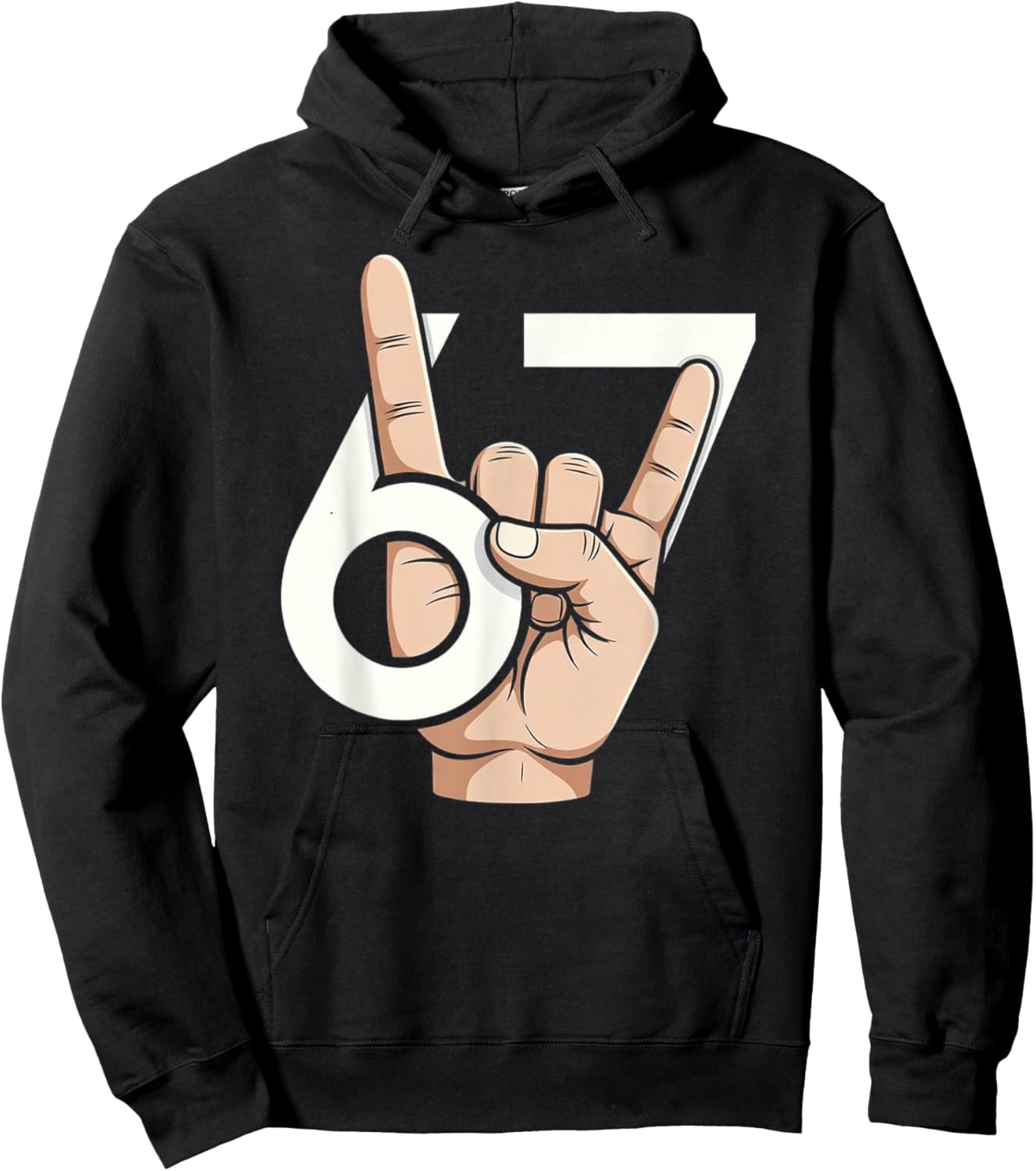 67 Meme Hoodie - Hoodie | Black