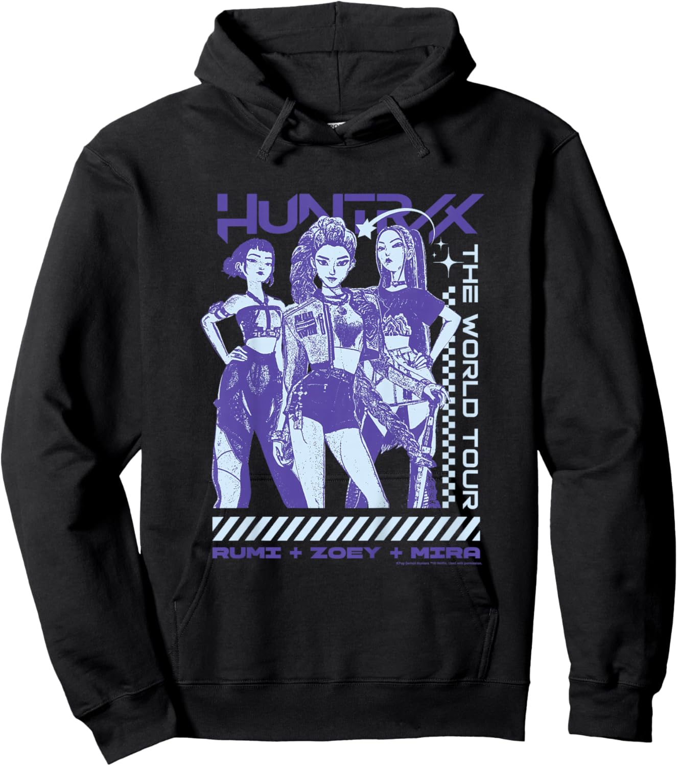 Kpop Demon Hunters Halloween Huntrix The World Tour Hoodie - Hoodie | Black
