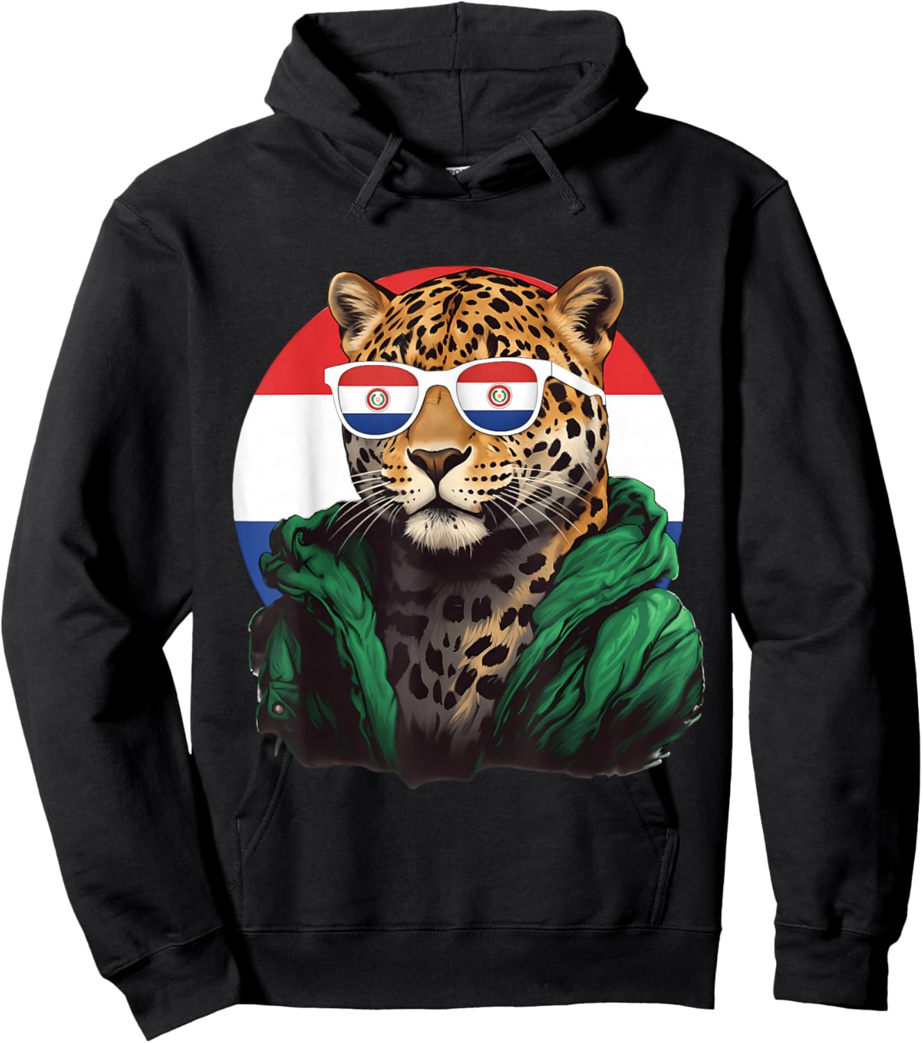 Paraguay Flag Leopard Paraguayan Roots Hoodie - Hoodie | Black