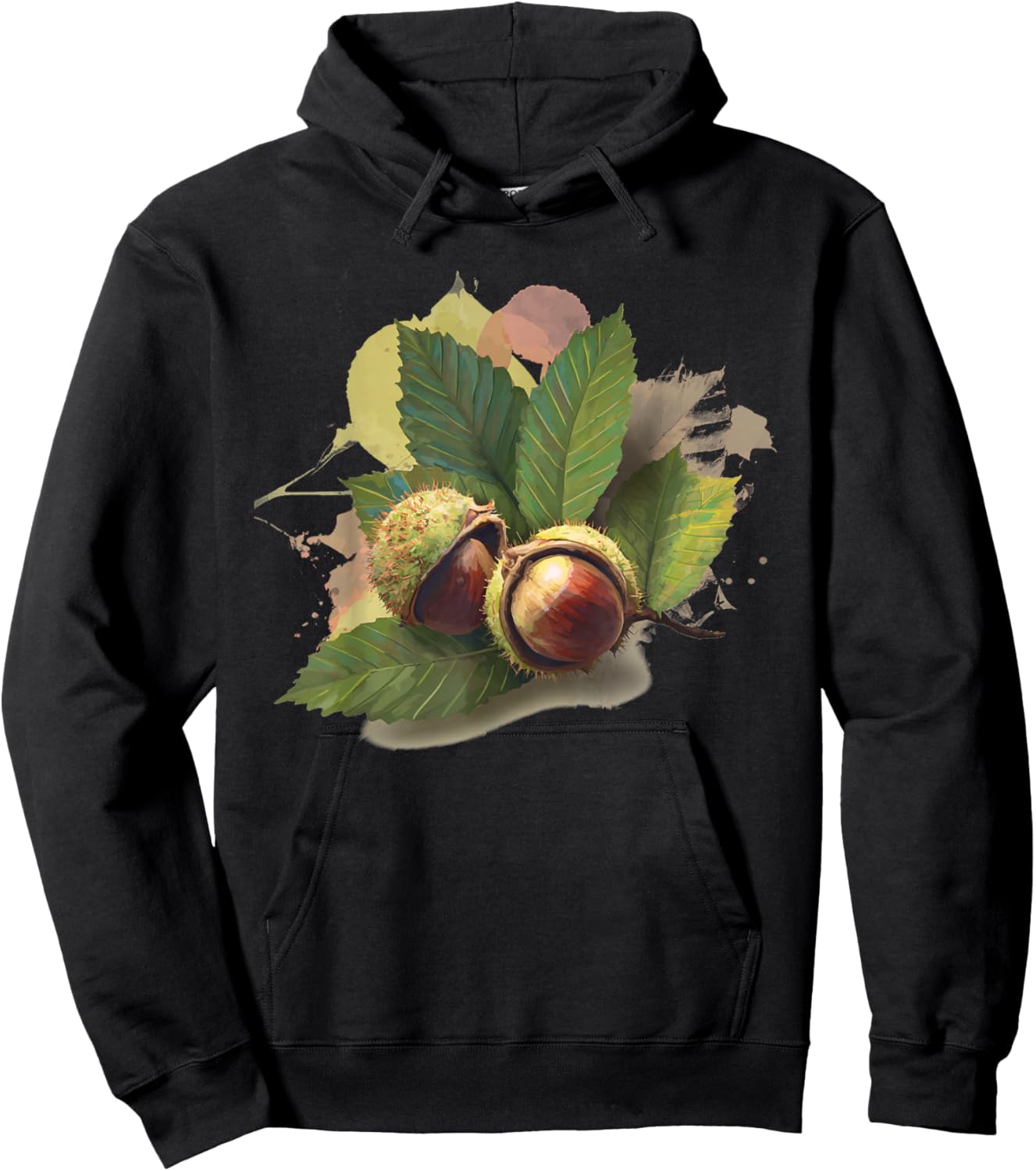 Amazing Nature Chestnut in Fall for Boys and Girls Hoodie - Hoodie | Black