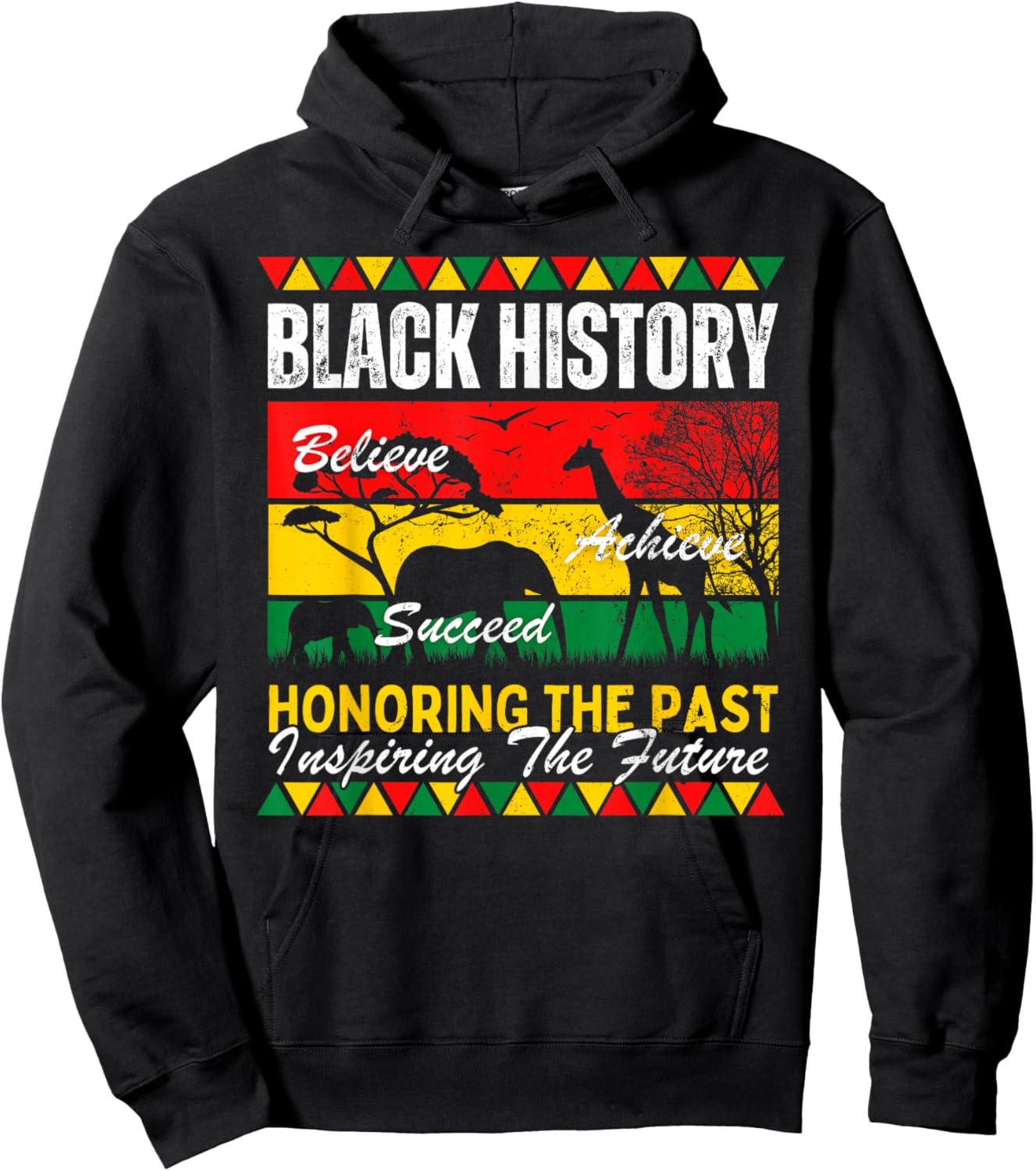 Honoring Past Inspiring Future Black History Men Women Kids Hoodie - Hoodie | Black