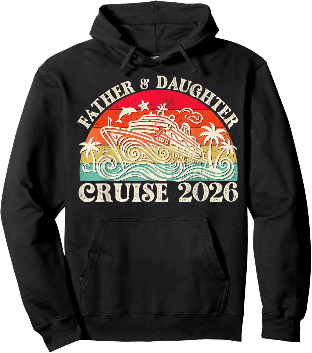 Father Daughter Cruise 2026 Vacation Matching Family Trip Hoodie - Hoodie | Black