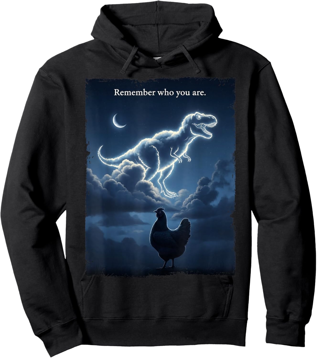 Remember Who You are - Funny Evolution Joke Meme Hoodie - Hoodie | Black
